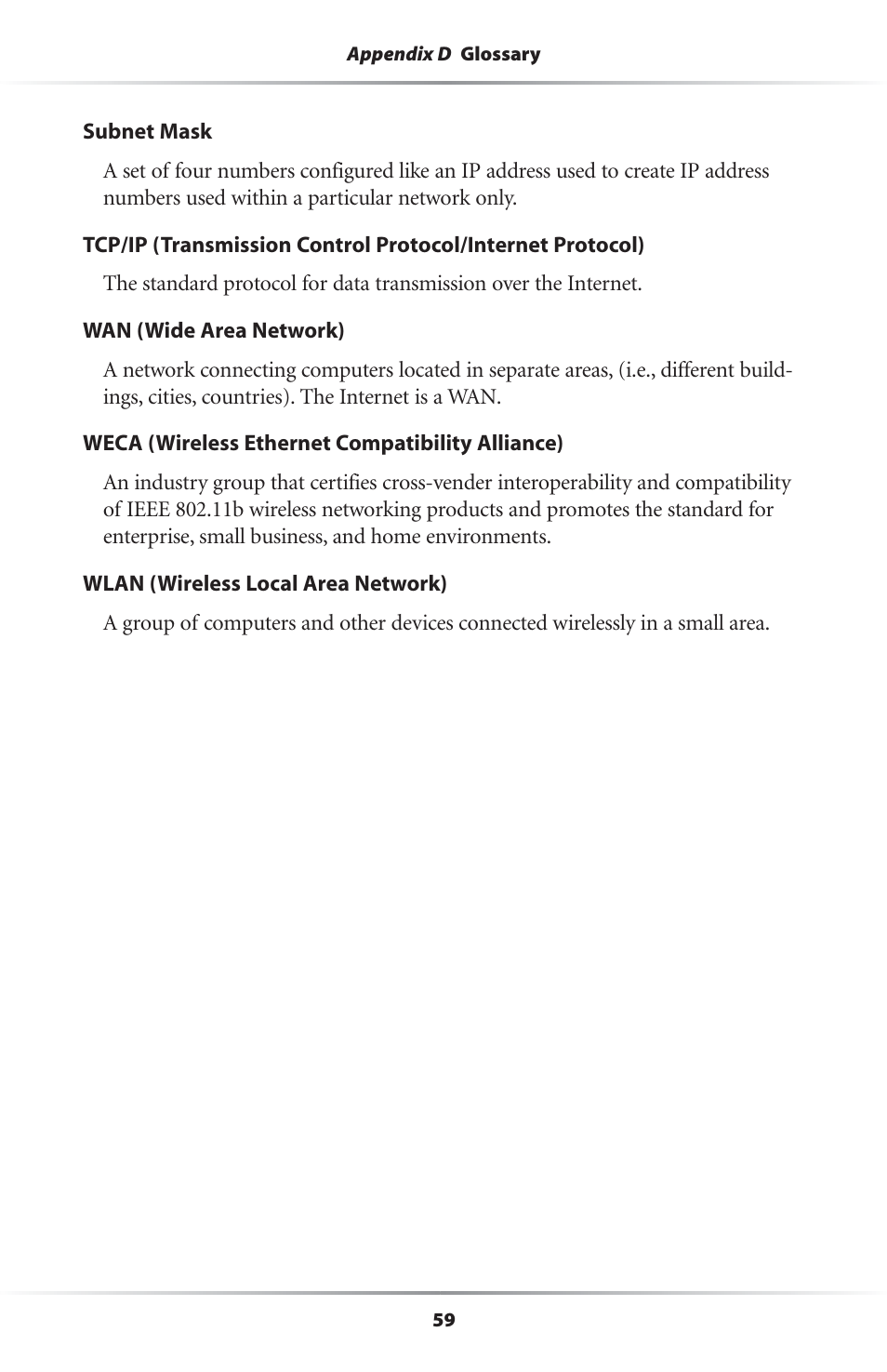 Actiontec electronic Wireless-Ready User Manual | Page 62 / 69