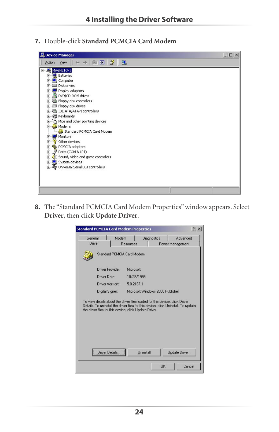 Actiontec electronic DataLink V.90 PC Card Fax Modem PCMCIA User Manual | Page 27 / 43