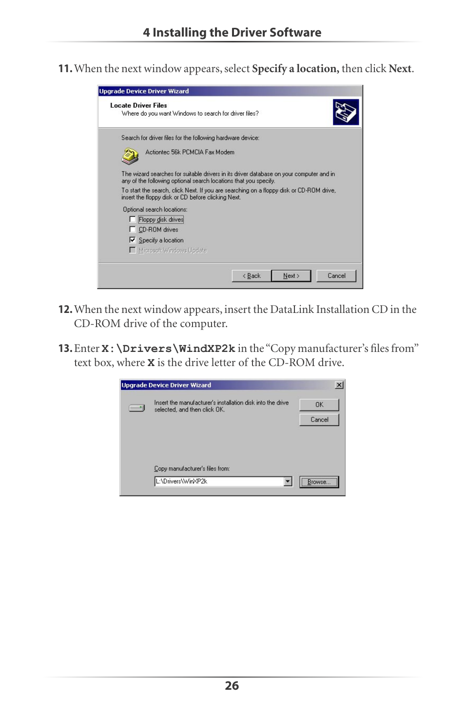Actiontec electronic DataLink V.90 PC Card Fax Modem PCMCIA User Manual | Page 29 / 43