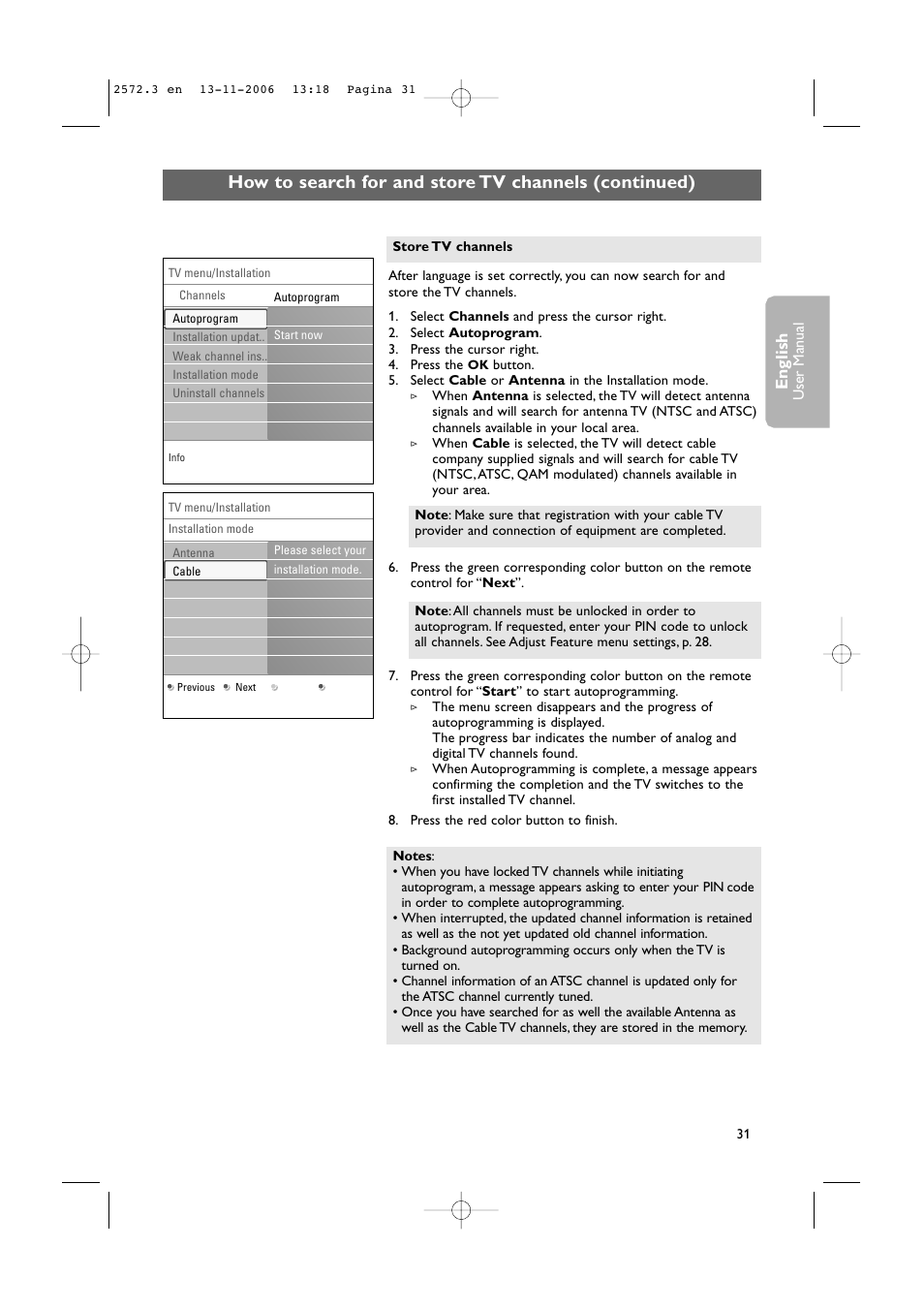 English | Philips 47PF9441D-37B User Manual | Page 33 / 70