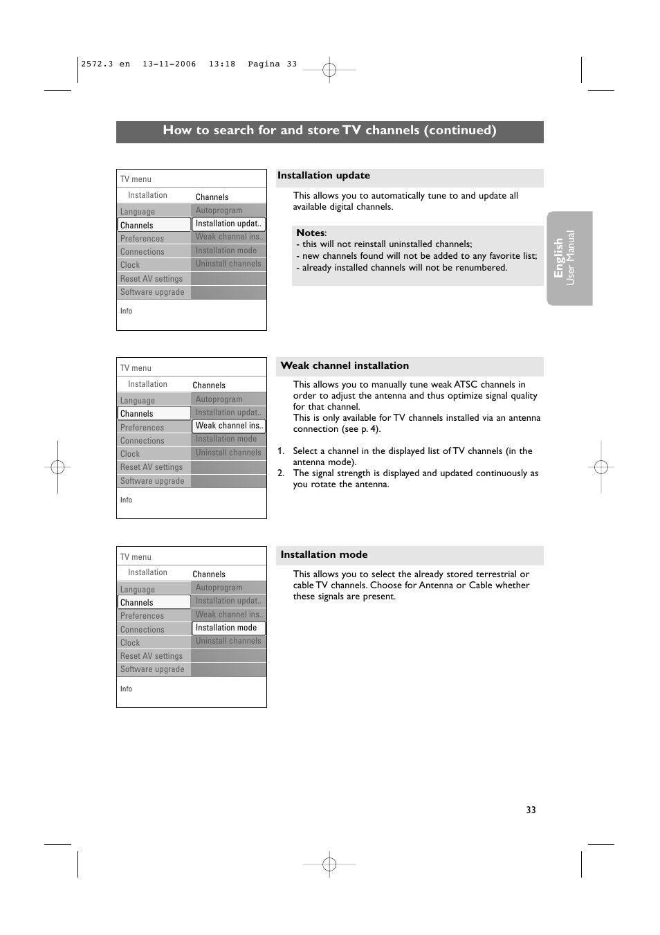 English | Philips 47PF9441D-37B User Manual | Page 35 / 70