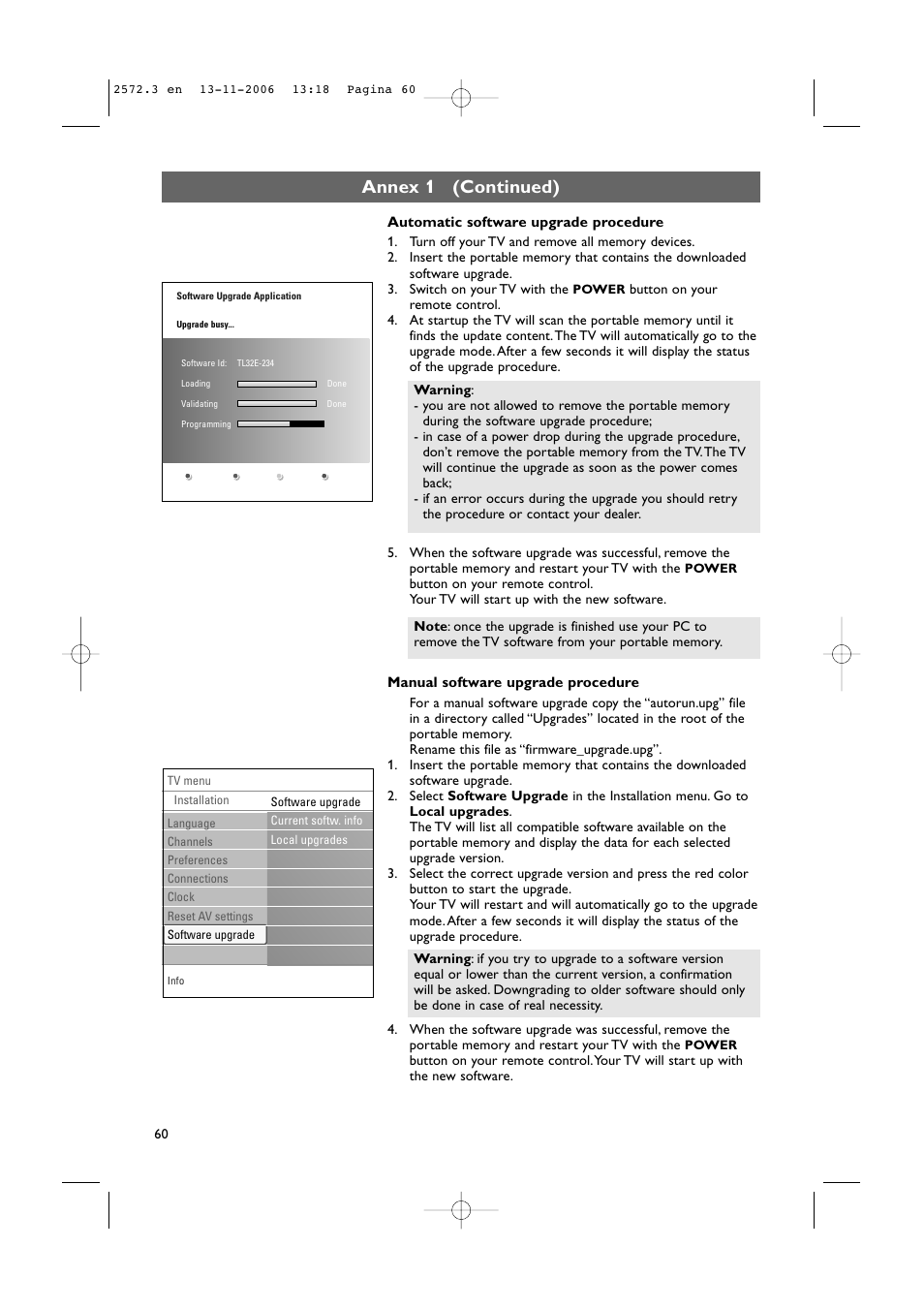 Annex 1 (continued) | Philips 47PF9441D-37B User Manual | Page 62 / 70