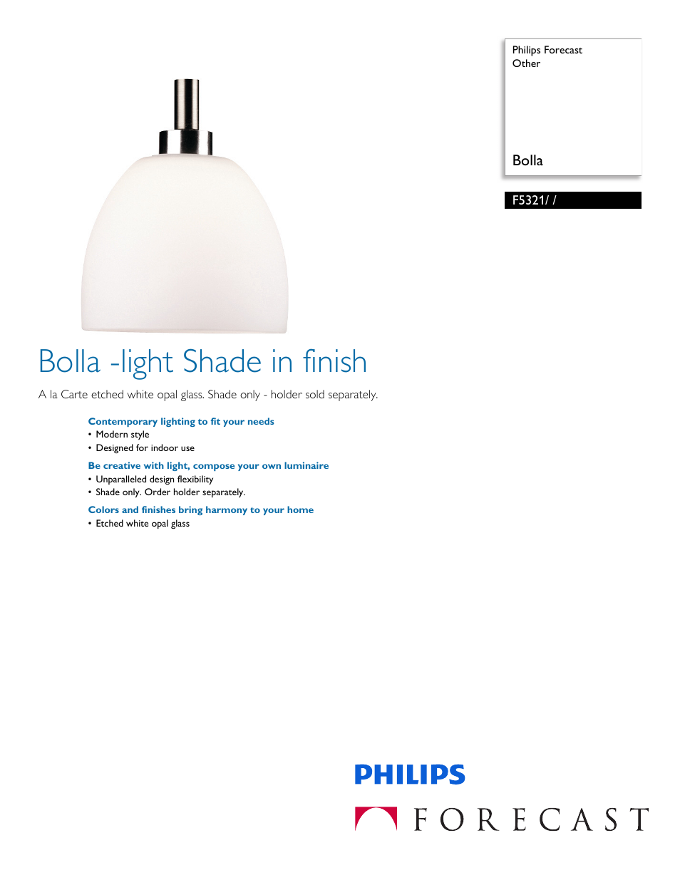 Philips F5321 User Manual | 2 pages