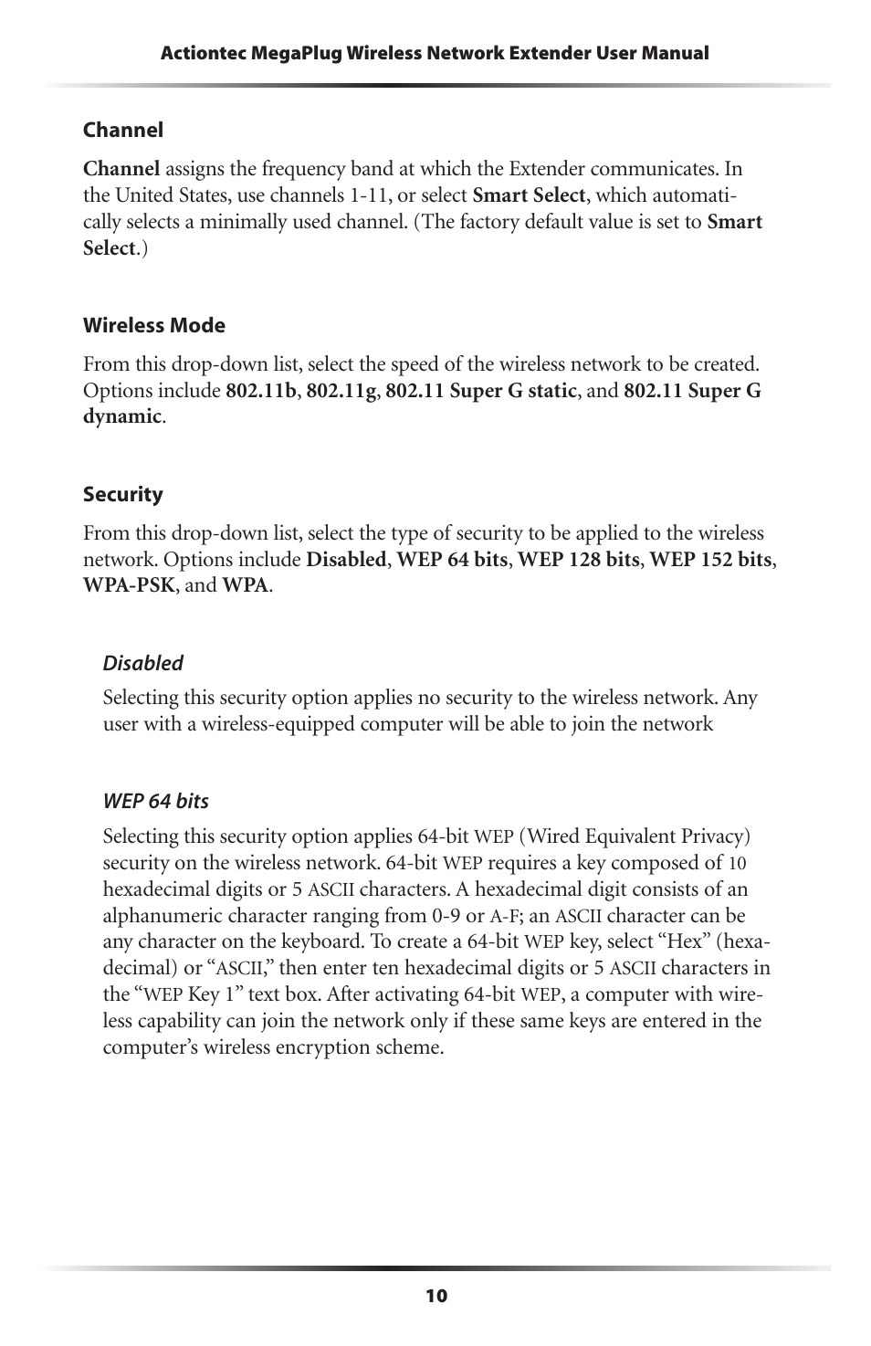 Actiontec electronic MEGAPLUG HPAP108T User Manual | Page 13 / 67
