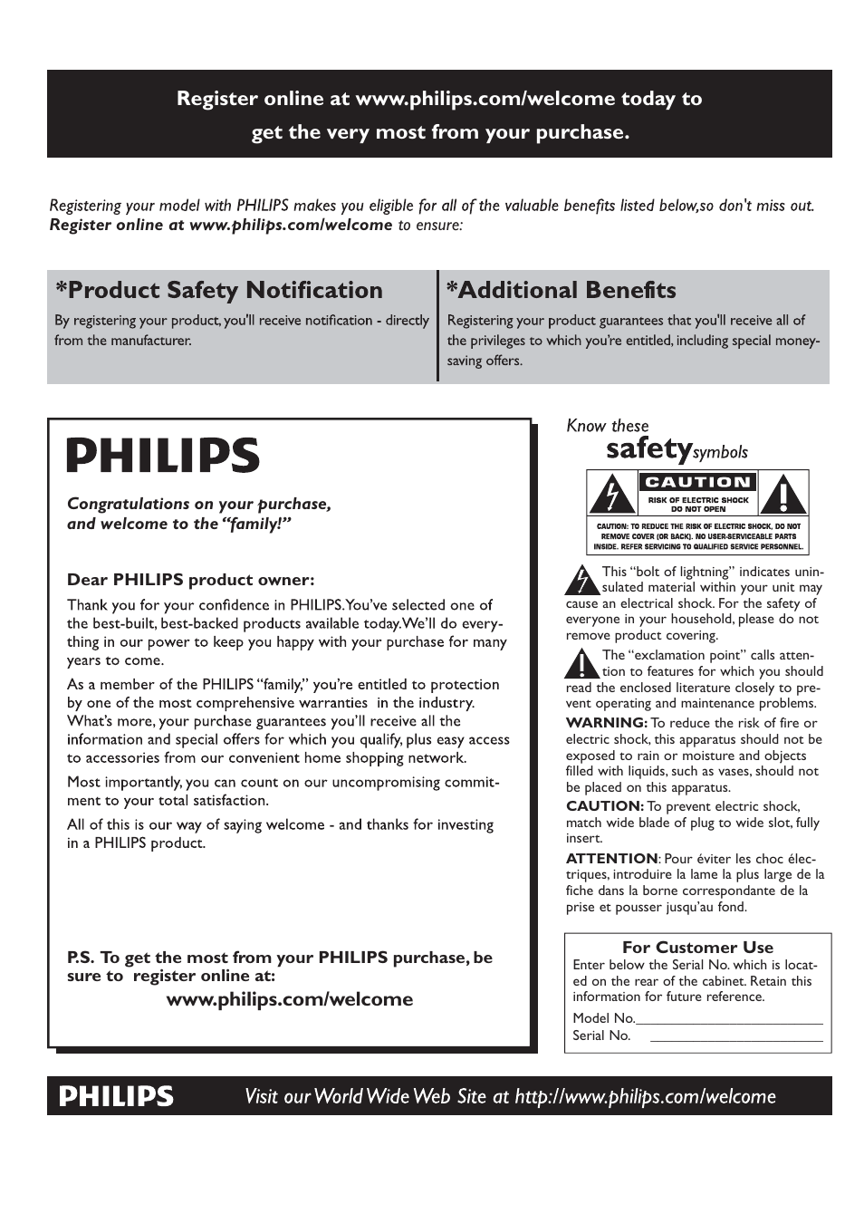 Philips AJ7260D-37 User Manual | Page 2 / 21