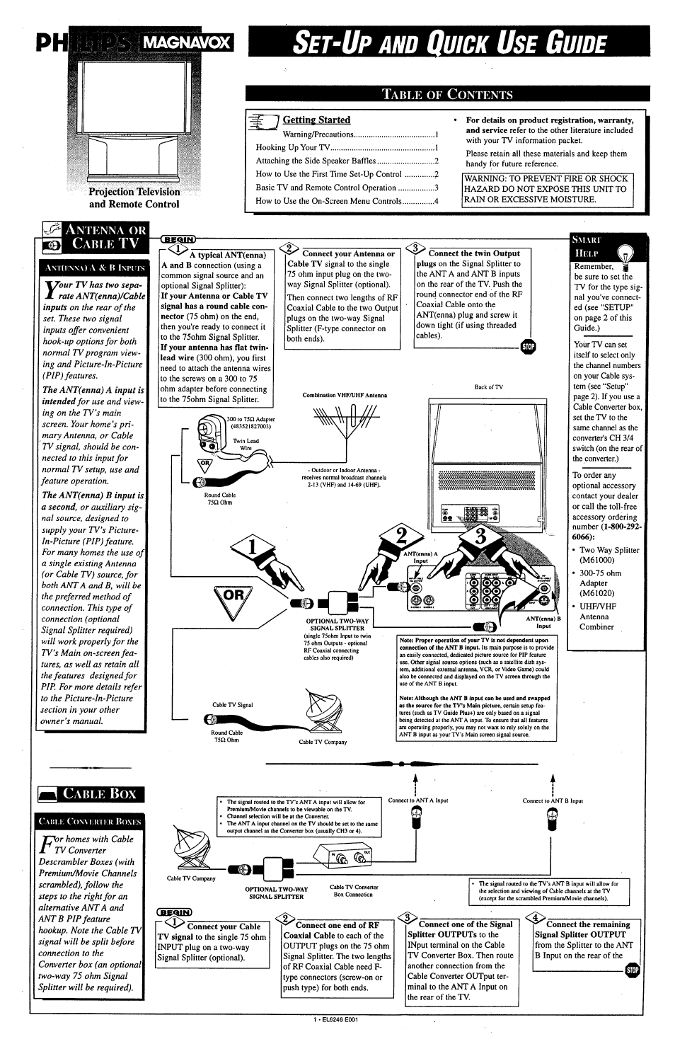 Philips MX5471 User Manual | 4 pages