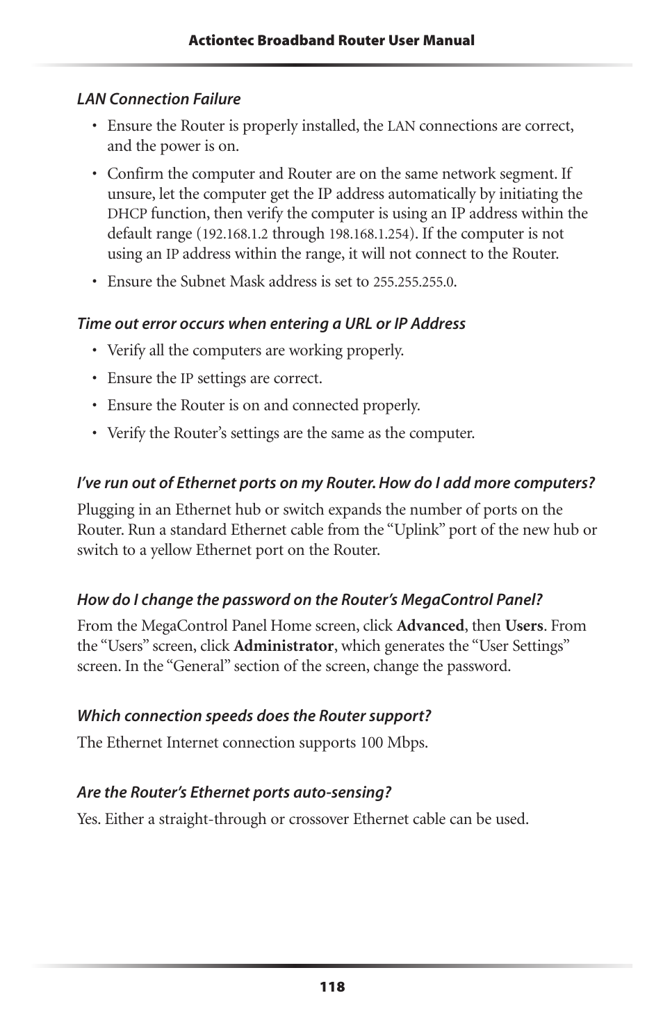 Actiontec electronic RI408 User Manual | Page 121 / 147