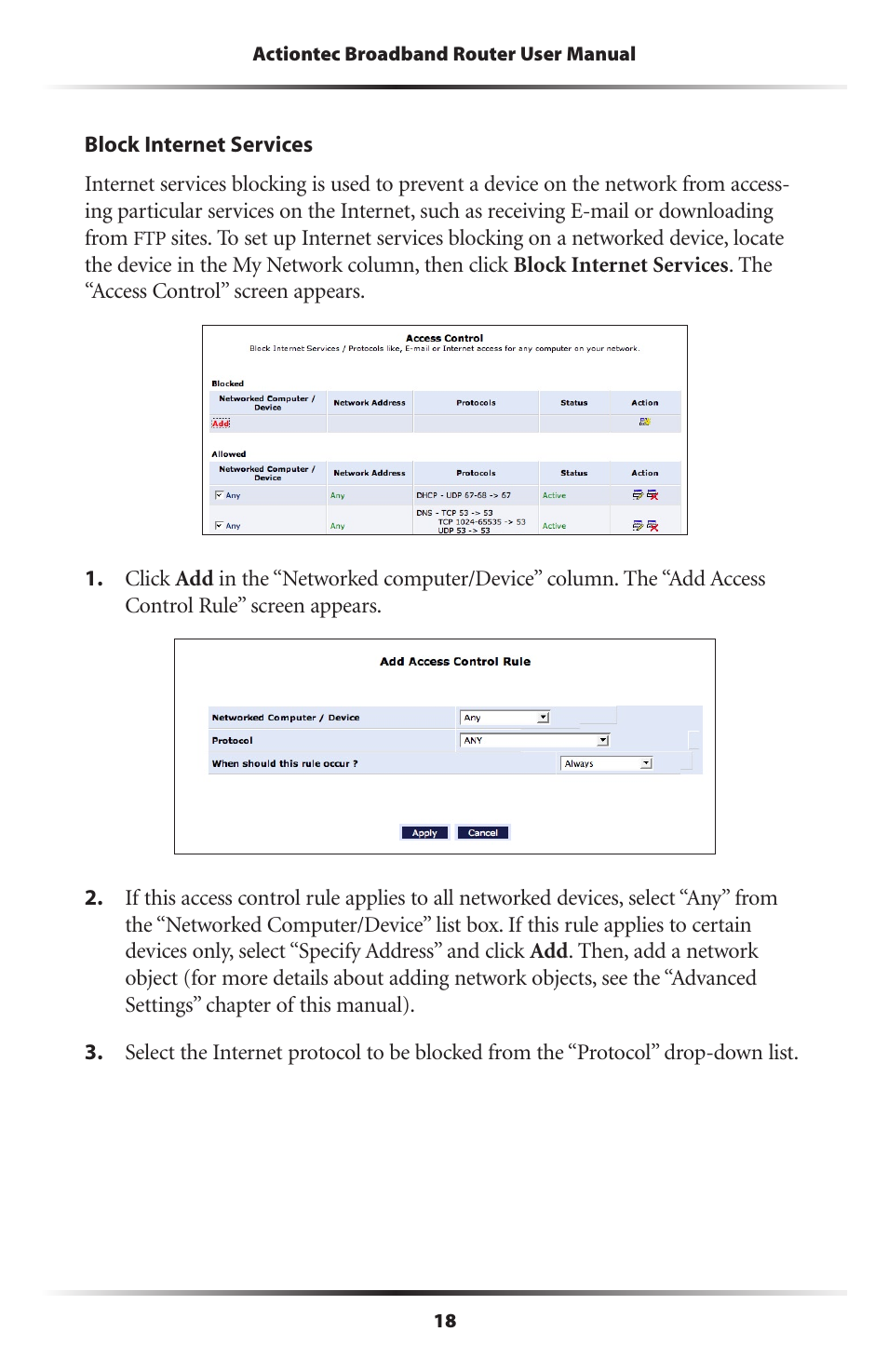 Actiontec electronic RI408 User Manual | Page 21 / 147