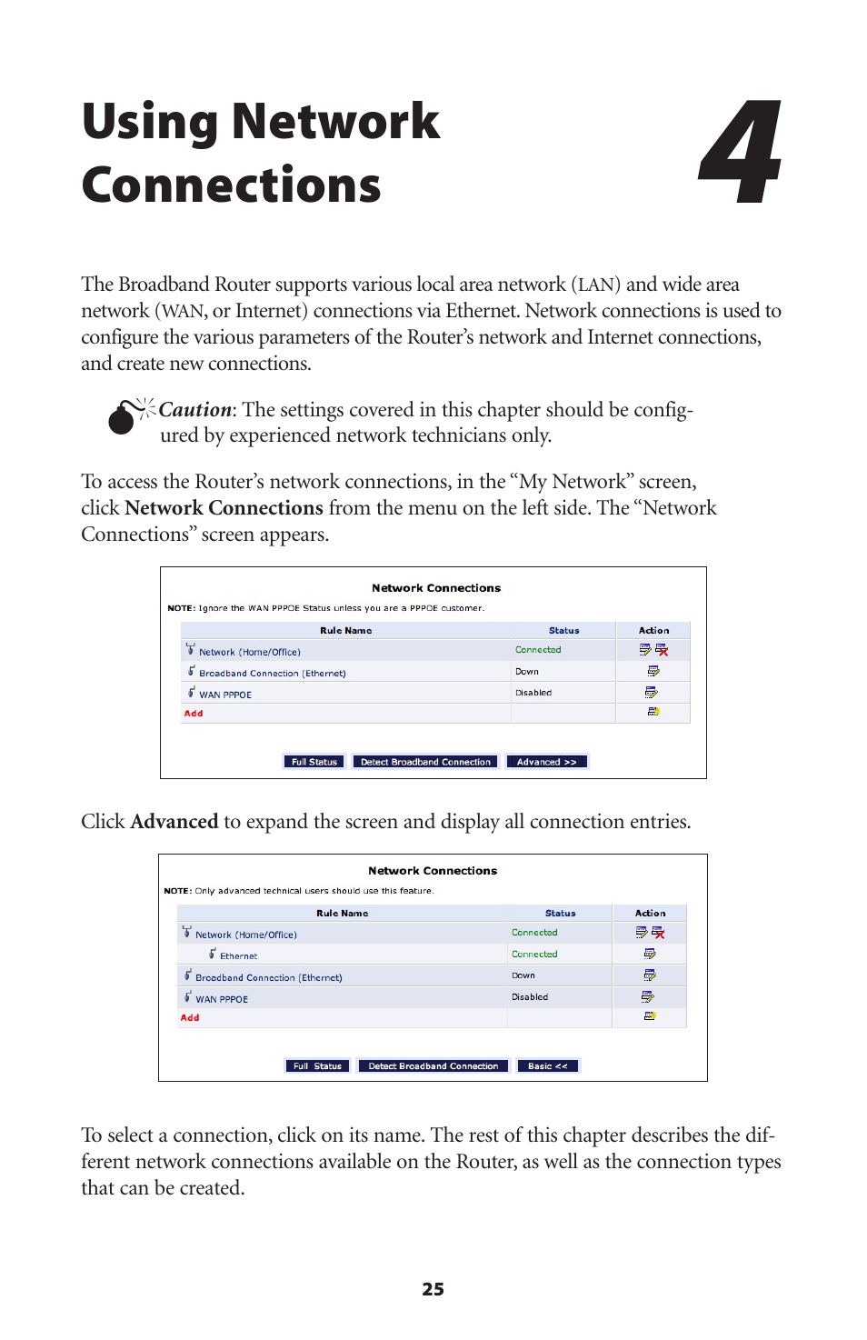 Using network connections | Actiontec electronic RI408 User Manual | Page 28 / 147