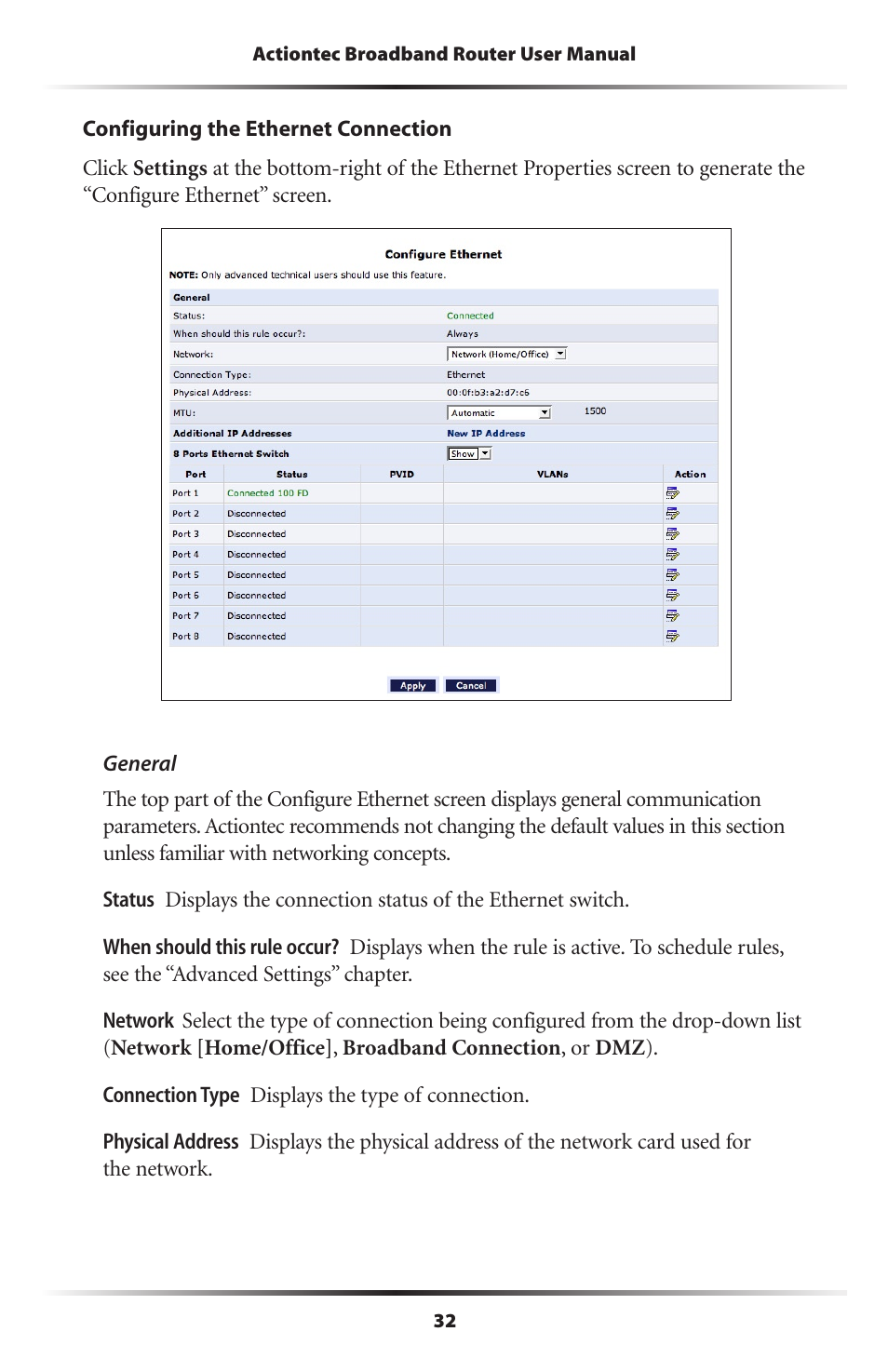 Actiontec electronic RI408 User Manual | Page 35 / 147