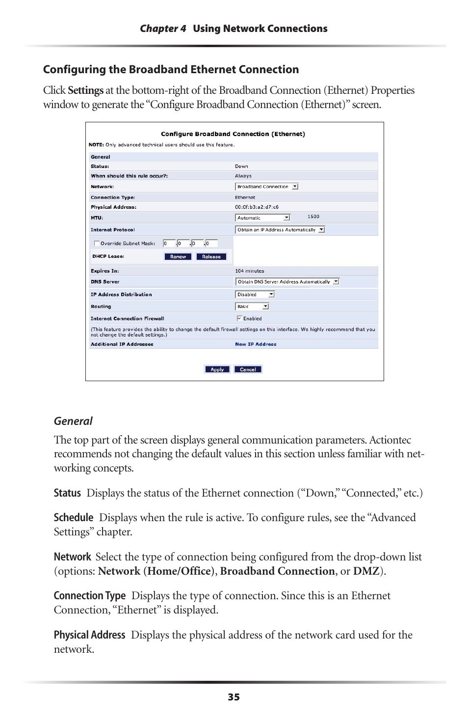 Actiontec electronic RI408 User Manual | Page 38 / 147