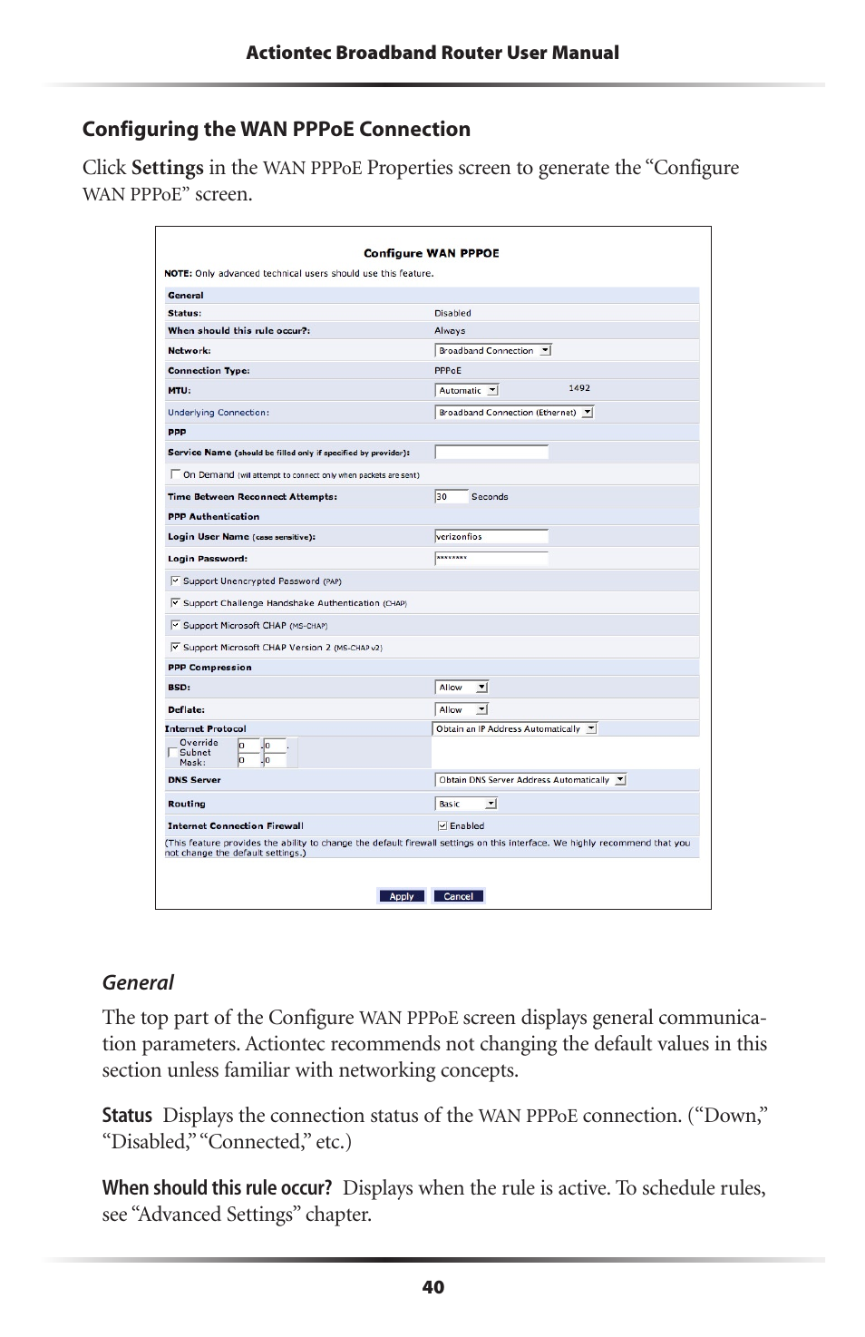 Actiontec electronic RI408 User Manual | Page 43 / 147