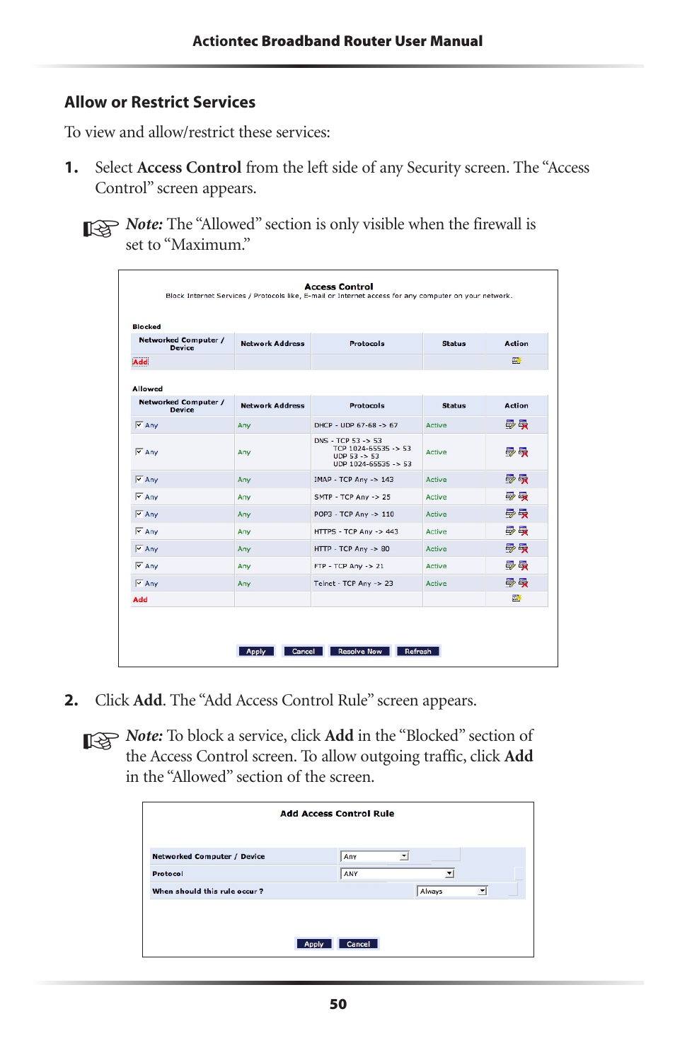 Actiontec electronic RI408 User Manual | Page 53 / 147