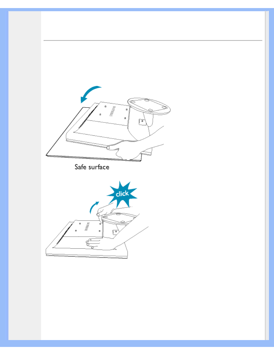 The base | Philips 170S6FB-27 User Manual | Page 63 / 96