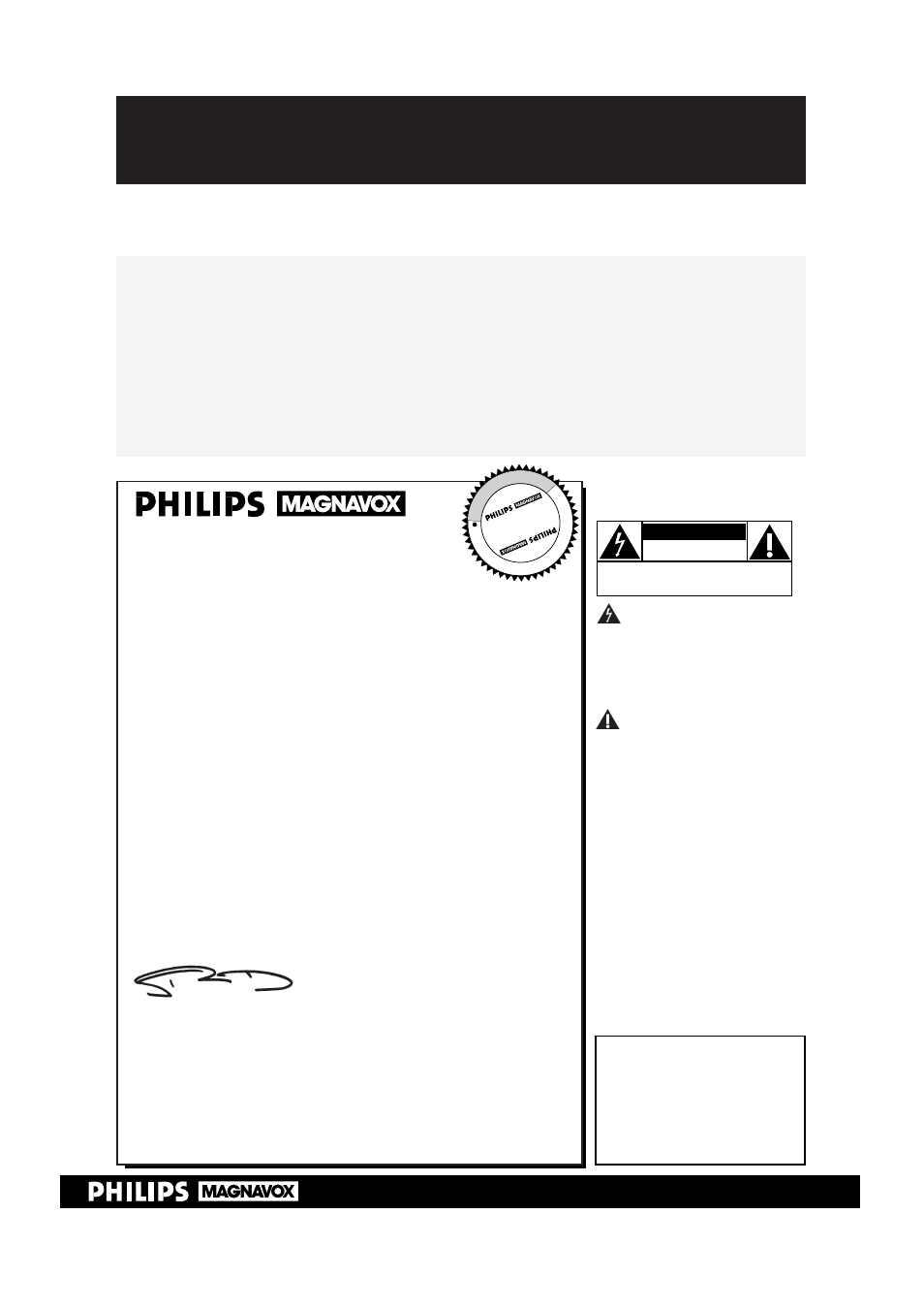 Safety, Hurry, Warranty verification | Owner confirmation, Model registration, Know these, Symbols | Philips VRA671AT User Manual | Page 2 / 68