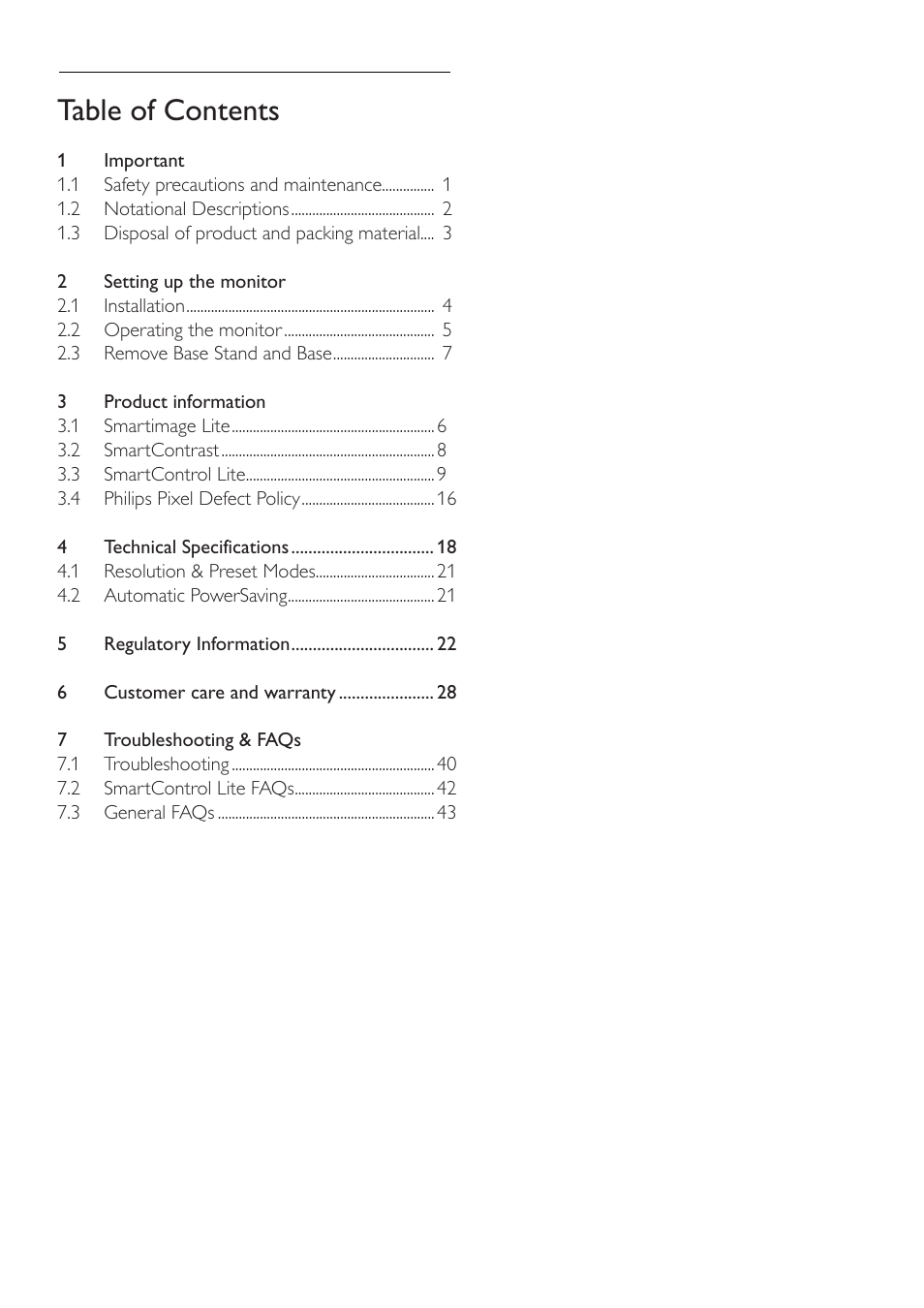 Philips 202EL2SB-27 User Manual | Page 2 / 50