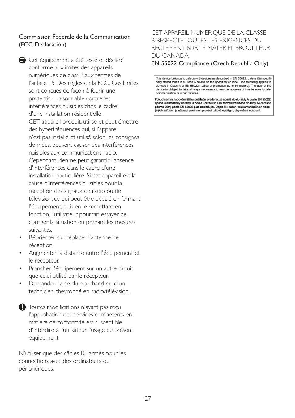 Philips 202EL2SB-27 User Manual | Page 29 / 50