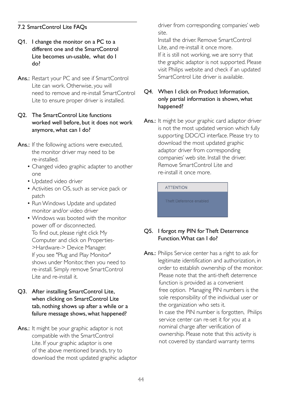 Philips 202EL2SB-27 User Manual | Page 46 / 50