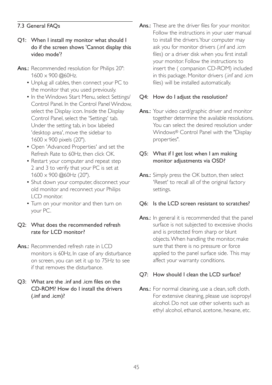 Philips 202EL2SB-27 User Manual | Page 47 / 50