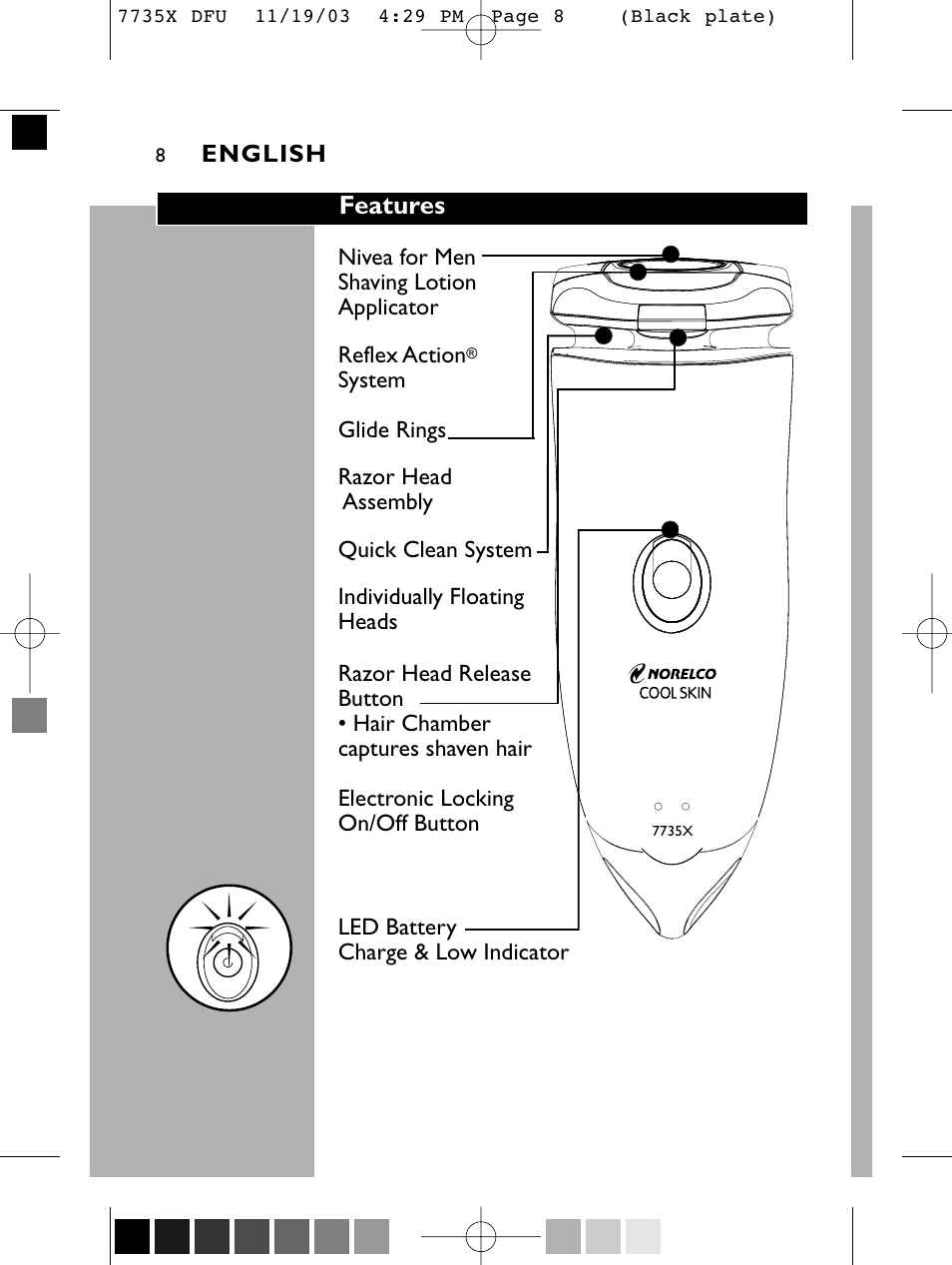 Features | Philips 7735X-43 User Manual | Page 7 / 51