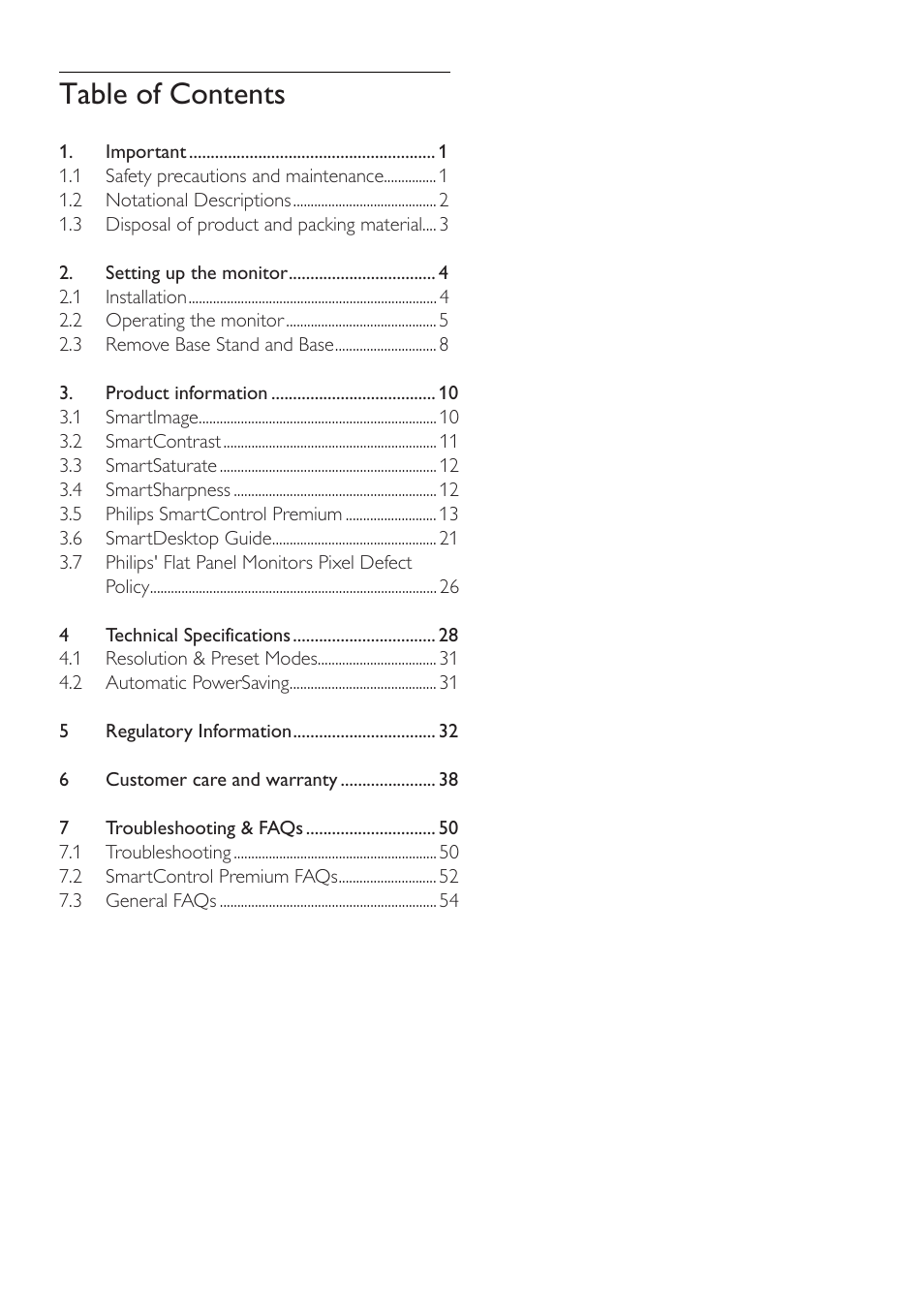 Philips 231S2CB-27 User Manual | Page 2 / 59