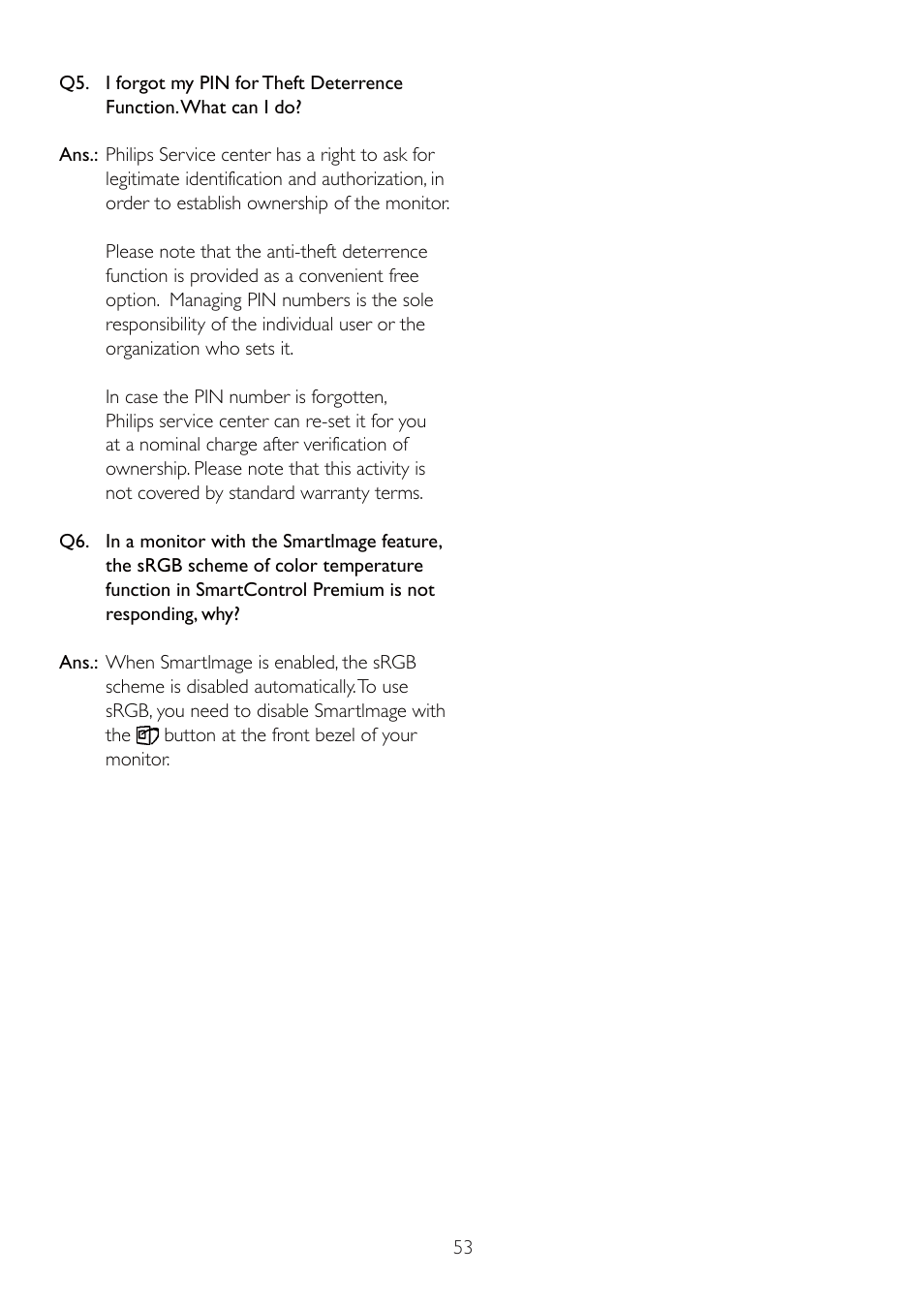 Philips 231S2CB-27 User Manual | Page 55 / 59