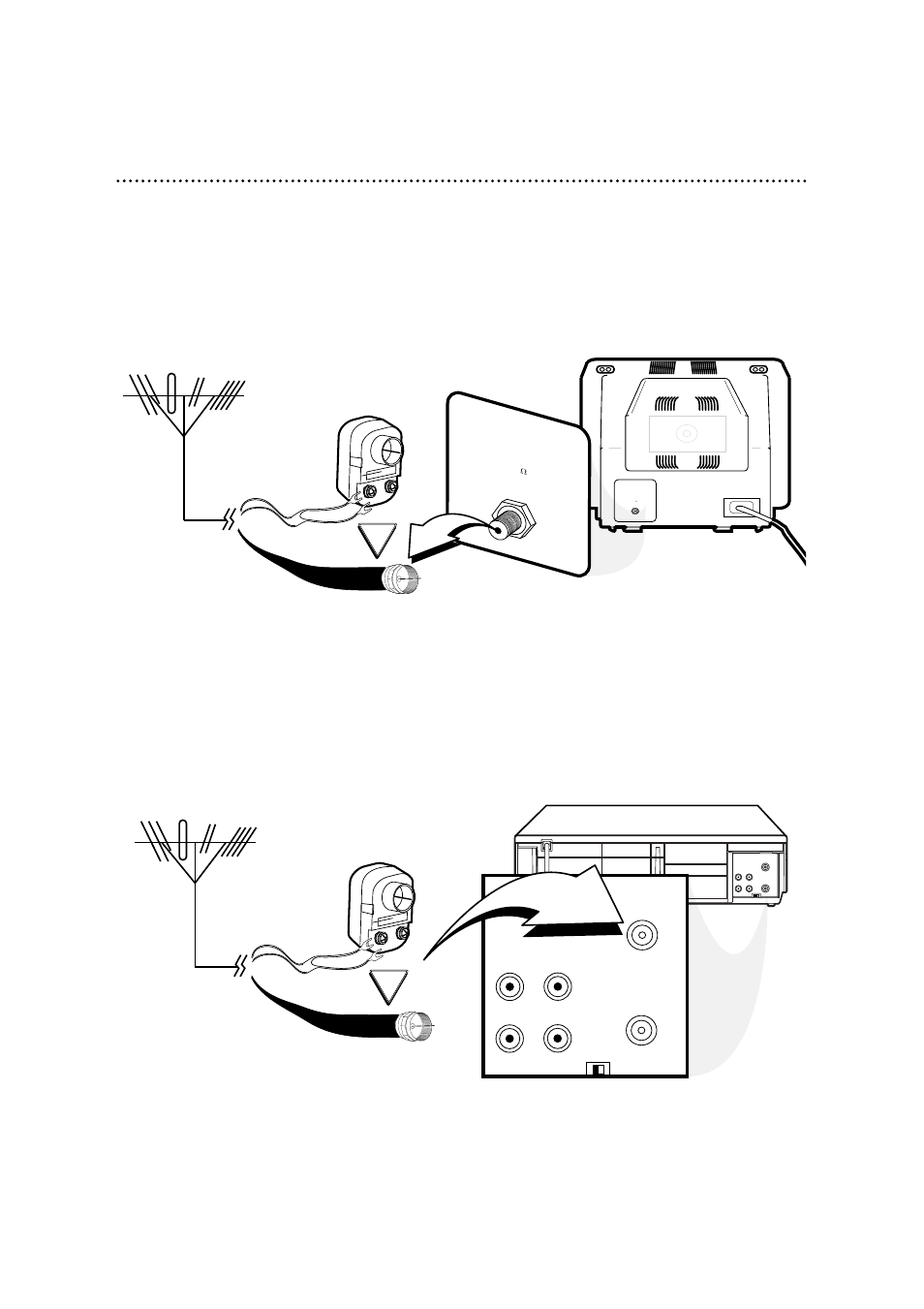 Disconnect the antenna or cable from your tv | Philips VRA411AT99 User Manual | Page 6 / 44