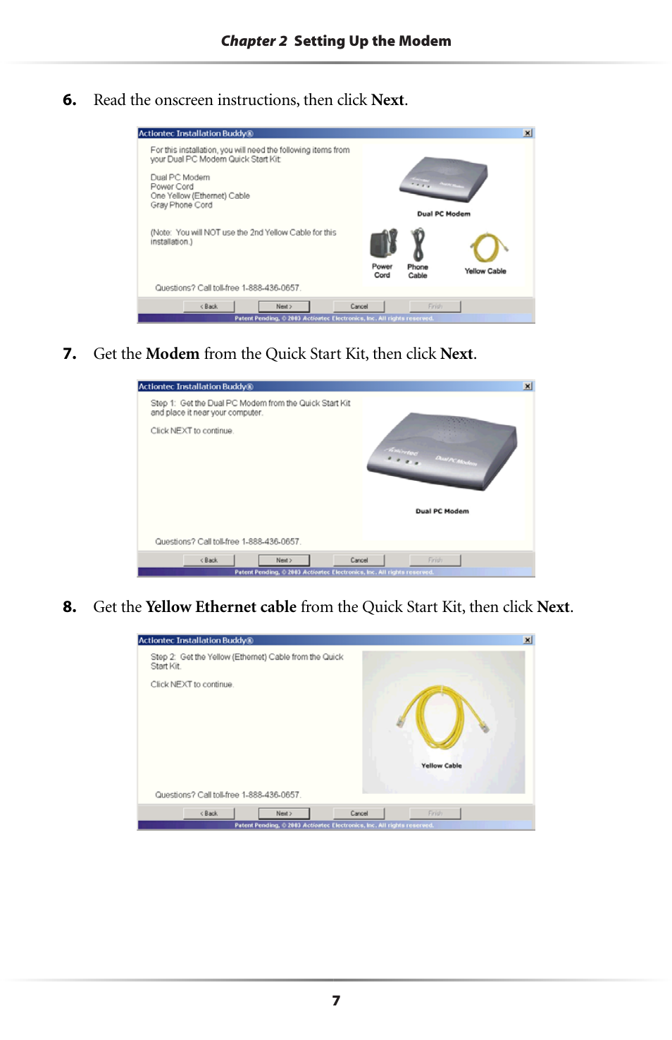 Actiontec electronic Dual PC Modem R7000M User Manual | Page 10 / 81