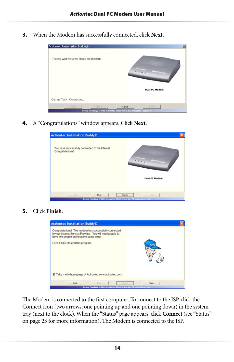 Actiontec electronic Dual PC Modem R7000M User Manual | Page 17 / 81