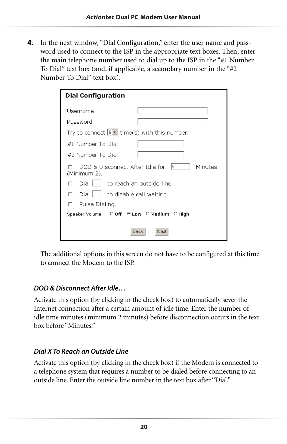Actiontec electronic Dual PC Modem R7000M User Manual | Page 23 / 81