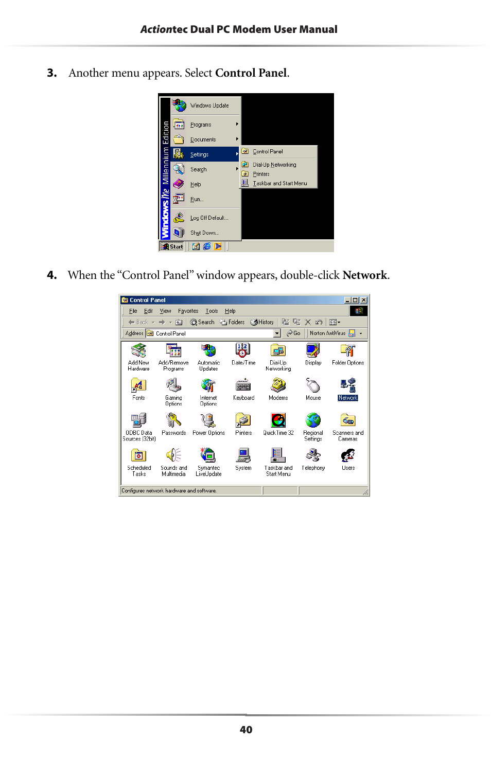 Actiontec electronic Dual PC Modem R7000M User Manual | Page 43 / 81