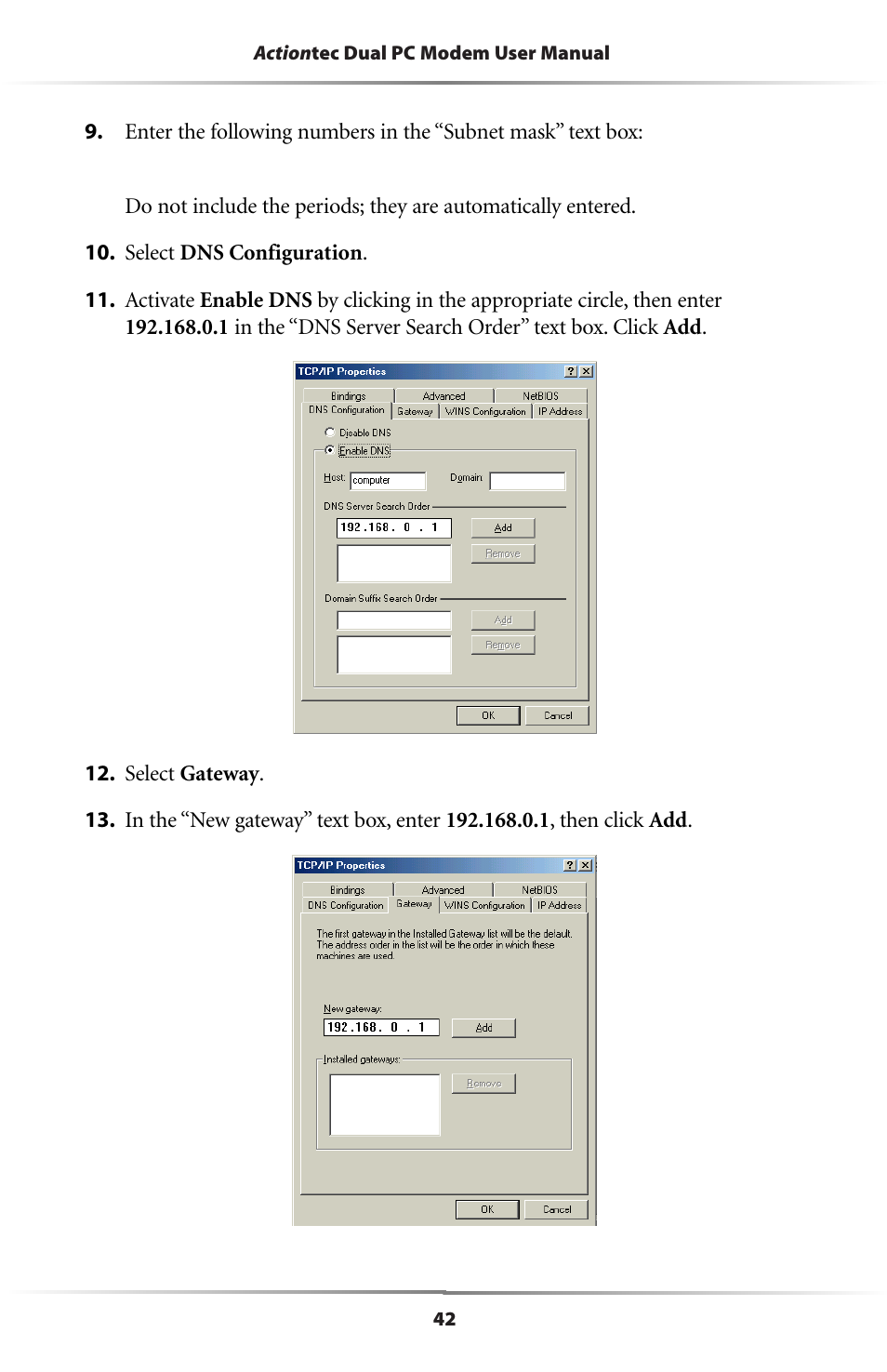 Actiontec electronic Dual PC Modem R7000M User Manual | Page 45 / 81