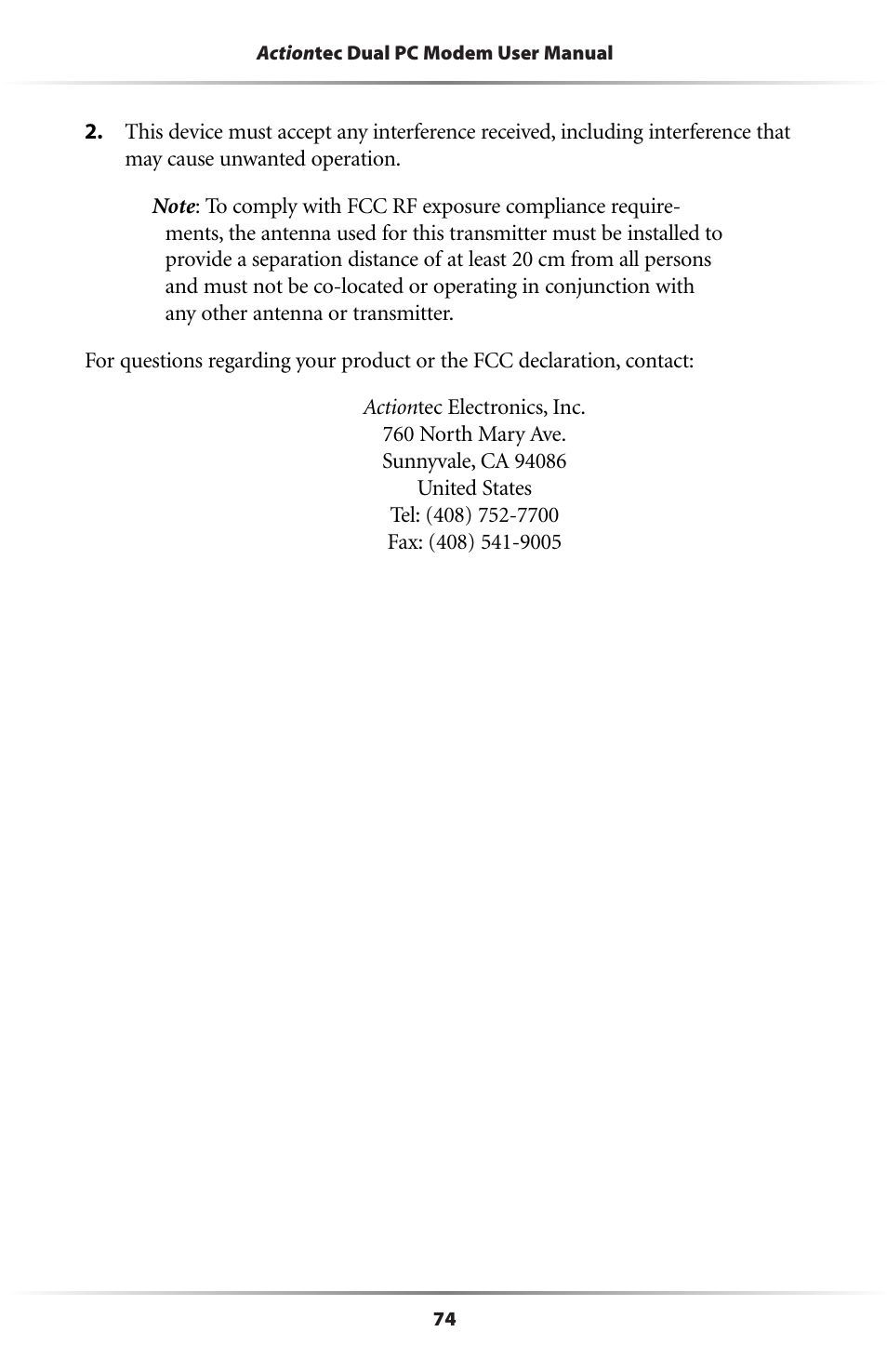 Actiontec electronic Dual PC Modem R7000M User Manual | Page 77 / 81