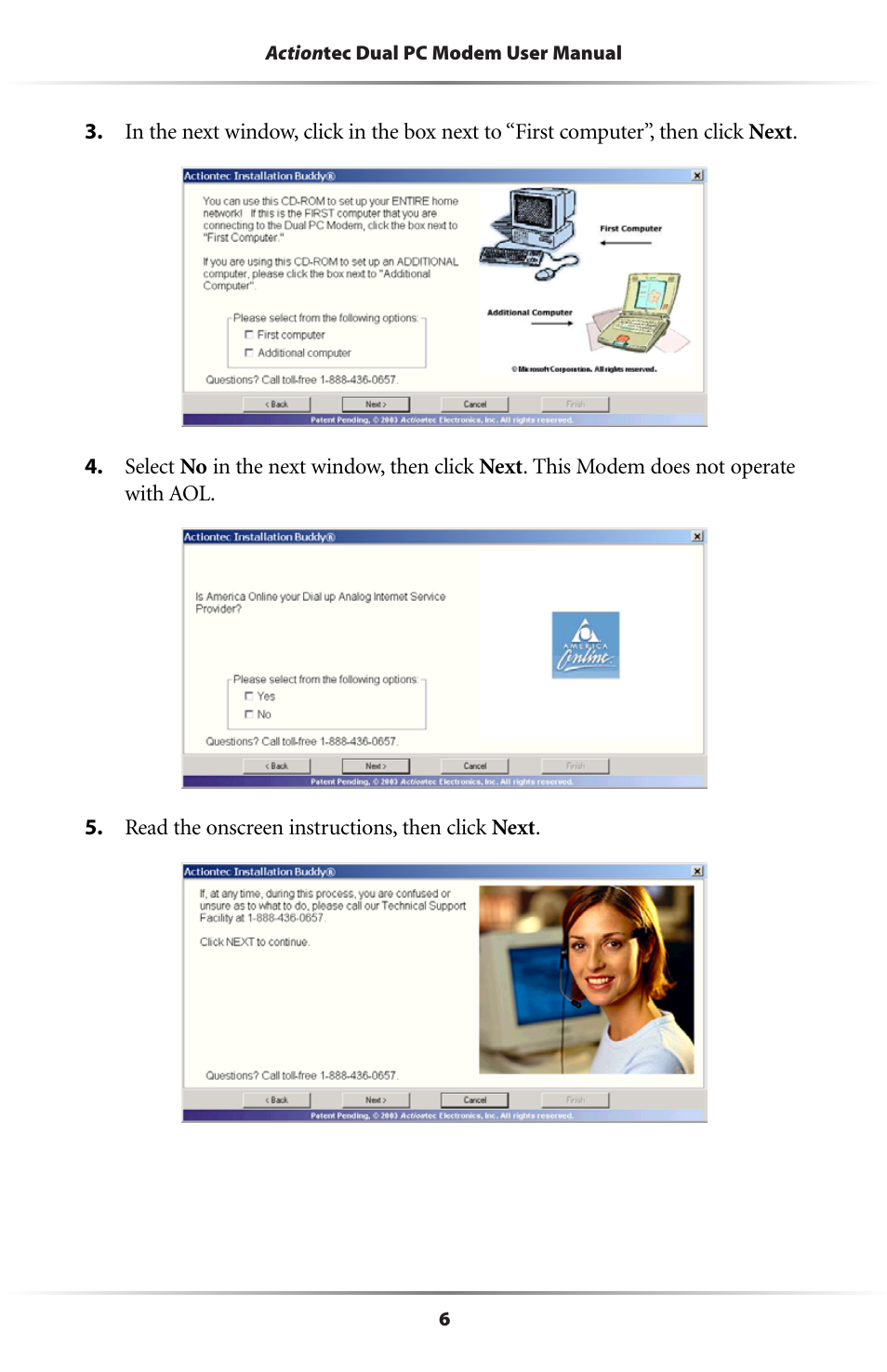 Actiontec electronic Dual PC Modem R7000M User Manual | Page 9 / 81