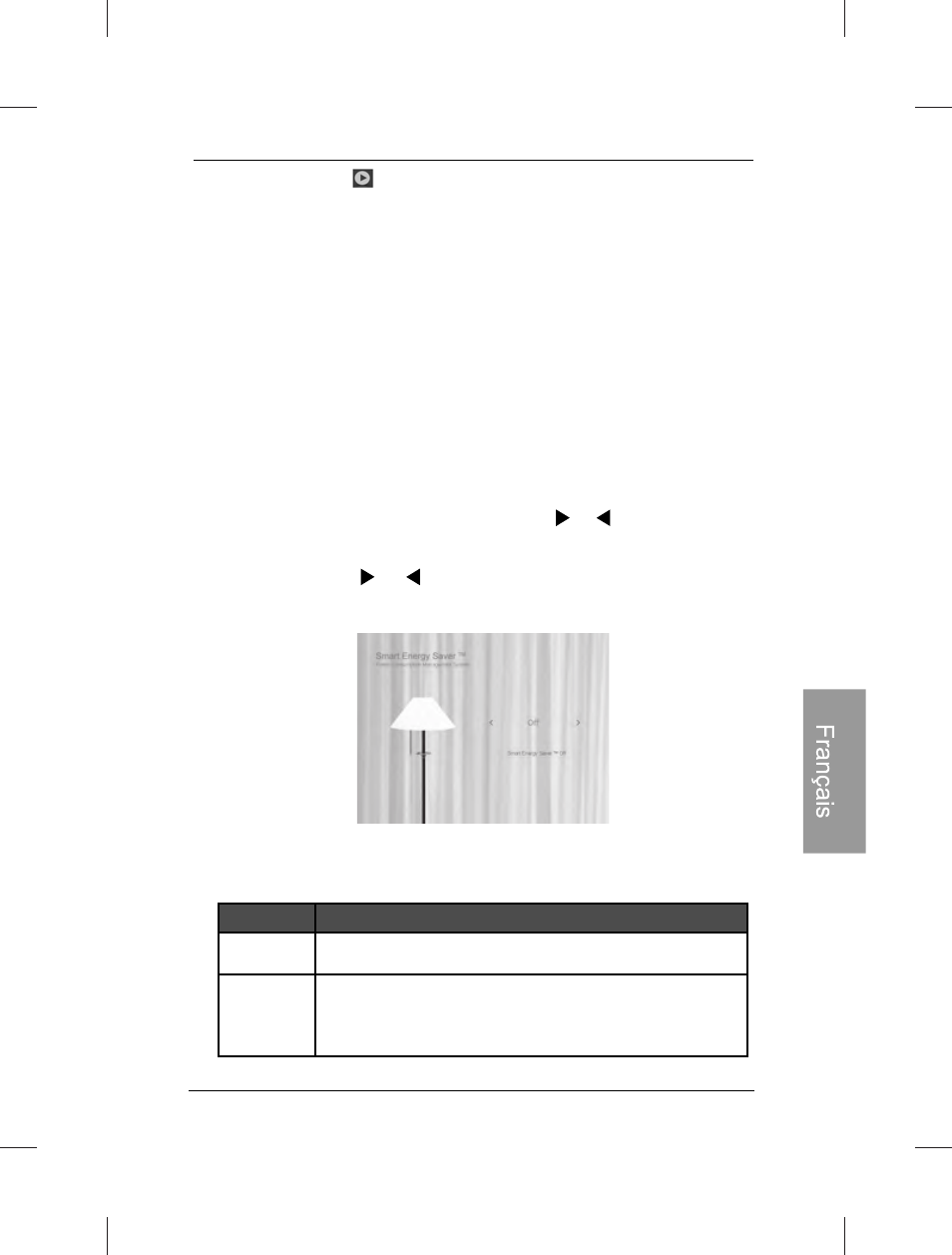 Utilisation de la fonction smart energy saver | Philips SPF3472-G7 User Manual | Page 116 / 126