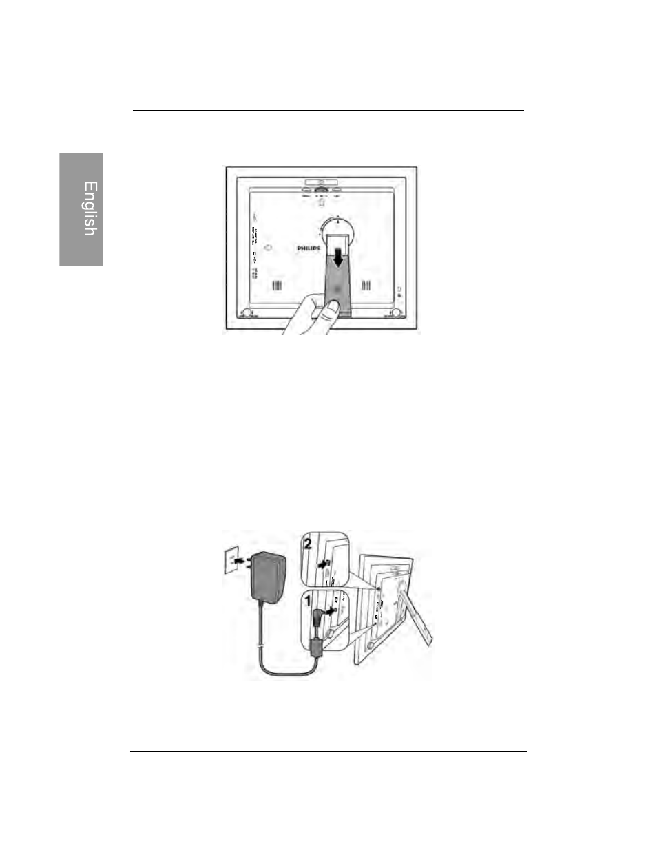 Step 2: connecting to power | Philips SPF3472-G7 User Manual | Page 15 / 126