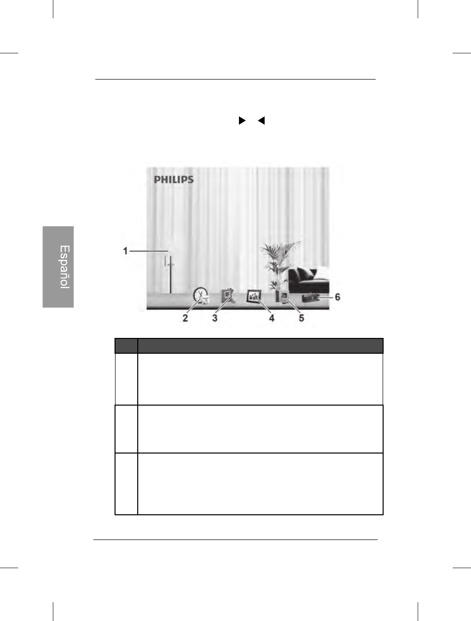 Utilización del menú principal | Philips SPF3472-G7 User Manual | Page 63 / 126