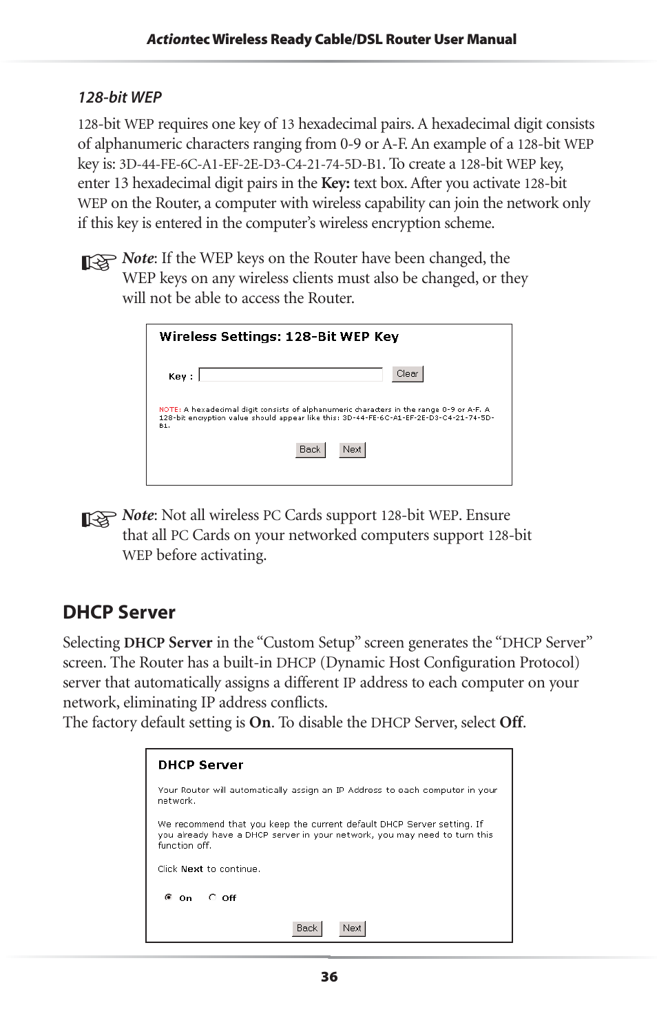 Dhcp server | Actiontec electronic GEU404000-01 User Manual | Page 39 / 79