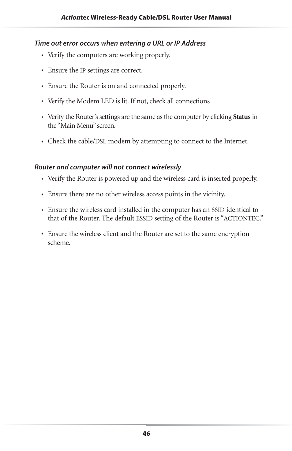 Actiontec electronic GEU404000-01 User Manual | Page 49 / 79