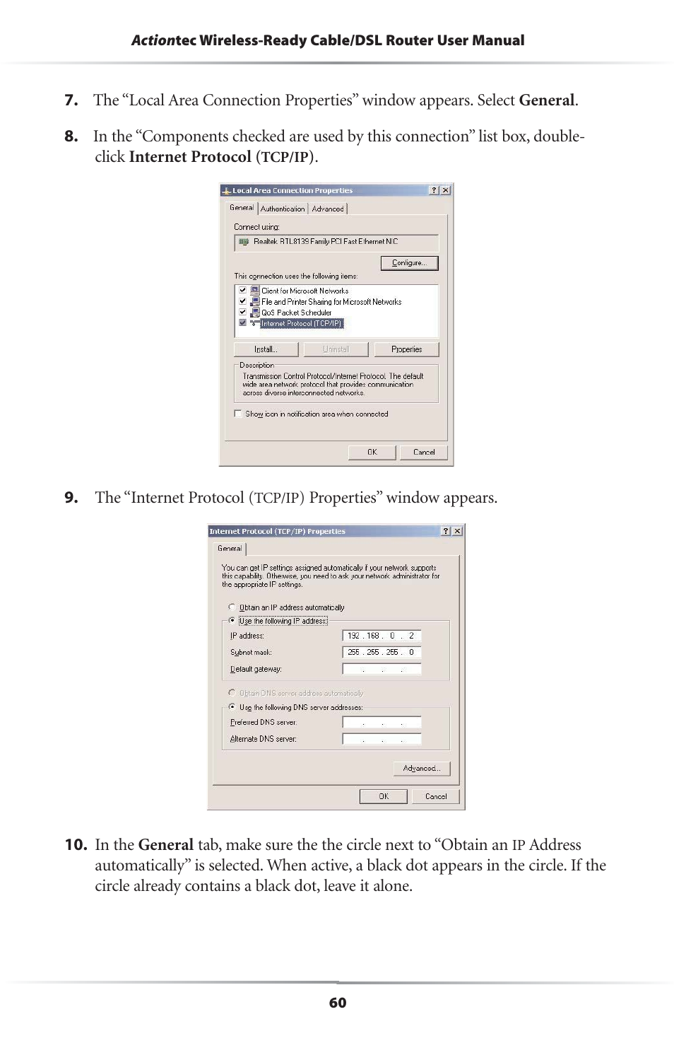 Actiontec electronic GEU404000-01 User Manual | Page 63 / 79