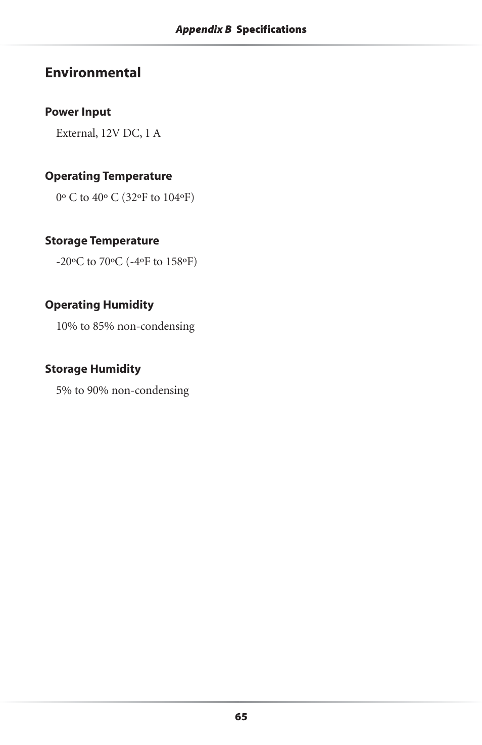 Environmental | Actiontec electronic GEU404000-01 User Manual | Page 68 / 79