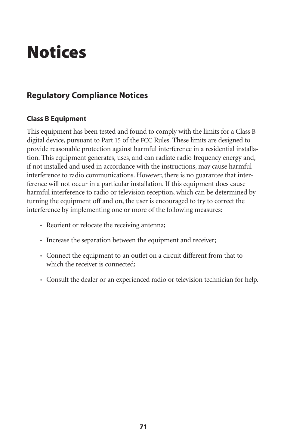 Notices | Actiontec electronic GEU404000-01 User Manual | Page 74 / 79