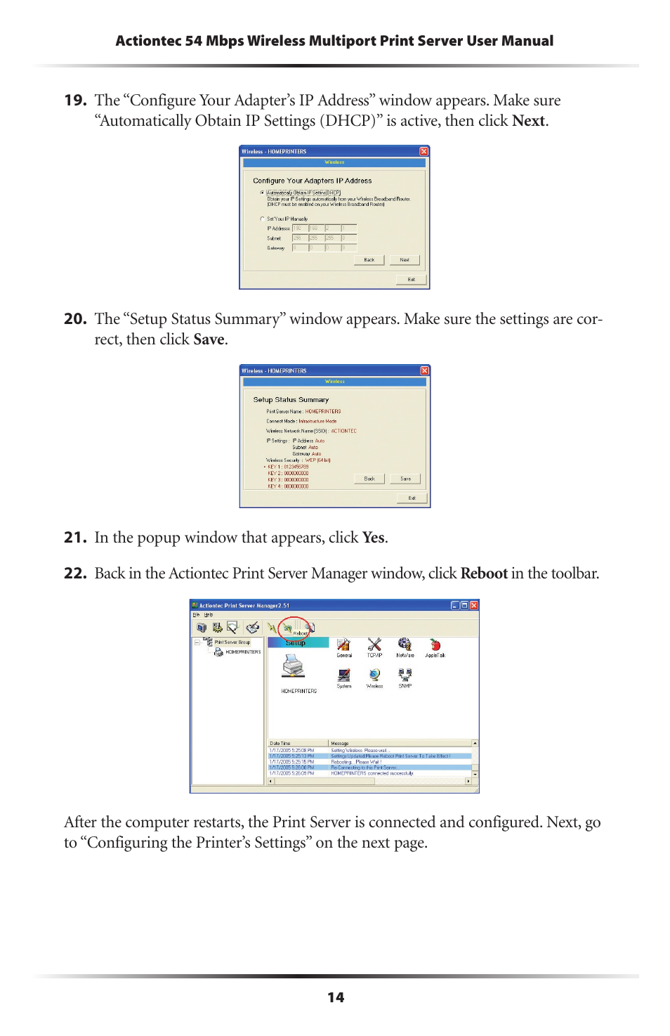 Actiontec electronic 802PSG User Manual | Page 17 / 77