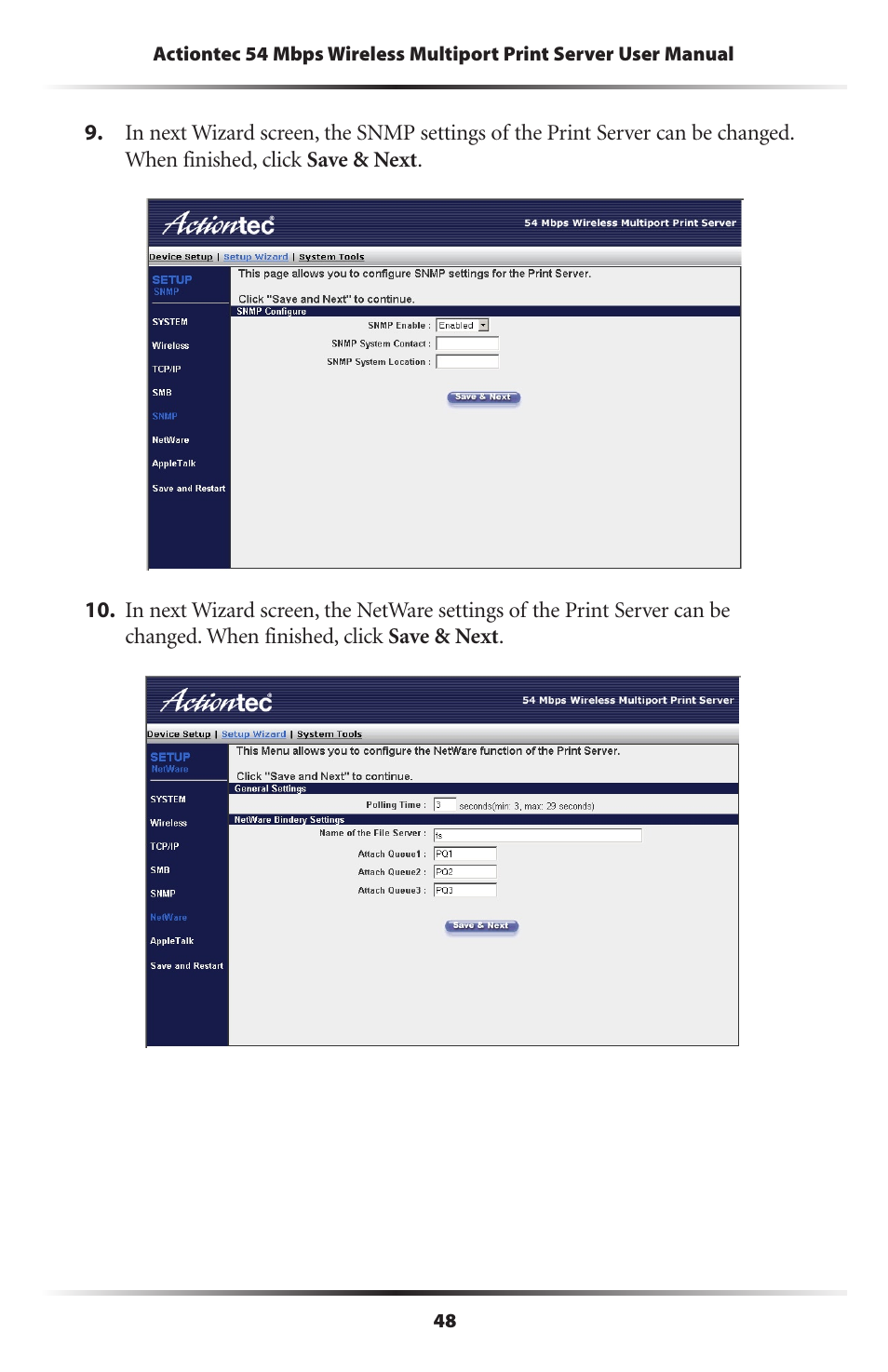 Actiontec electronic 802PSG User Manual | Page 51 / 77