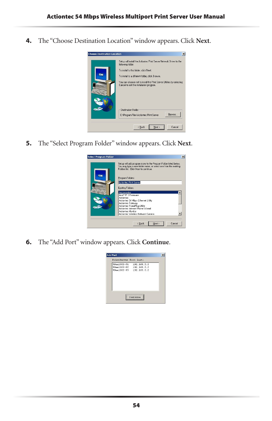 Actiontec electronic 802PSG User Manual | Page 57 / 77