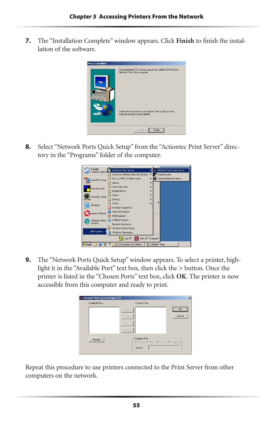 Actiontec electronic 802PSG User Manual | Page 58 / 77