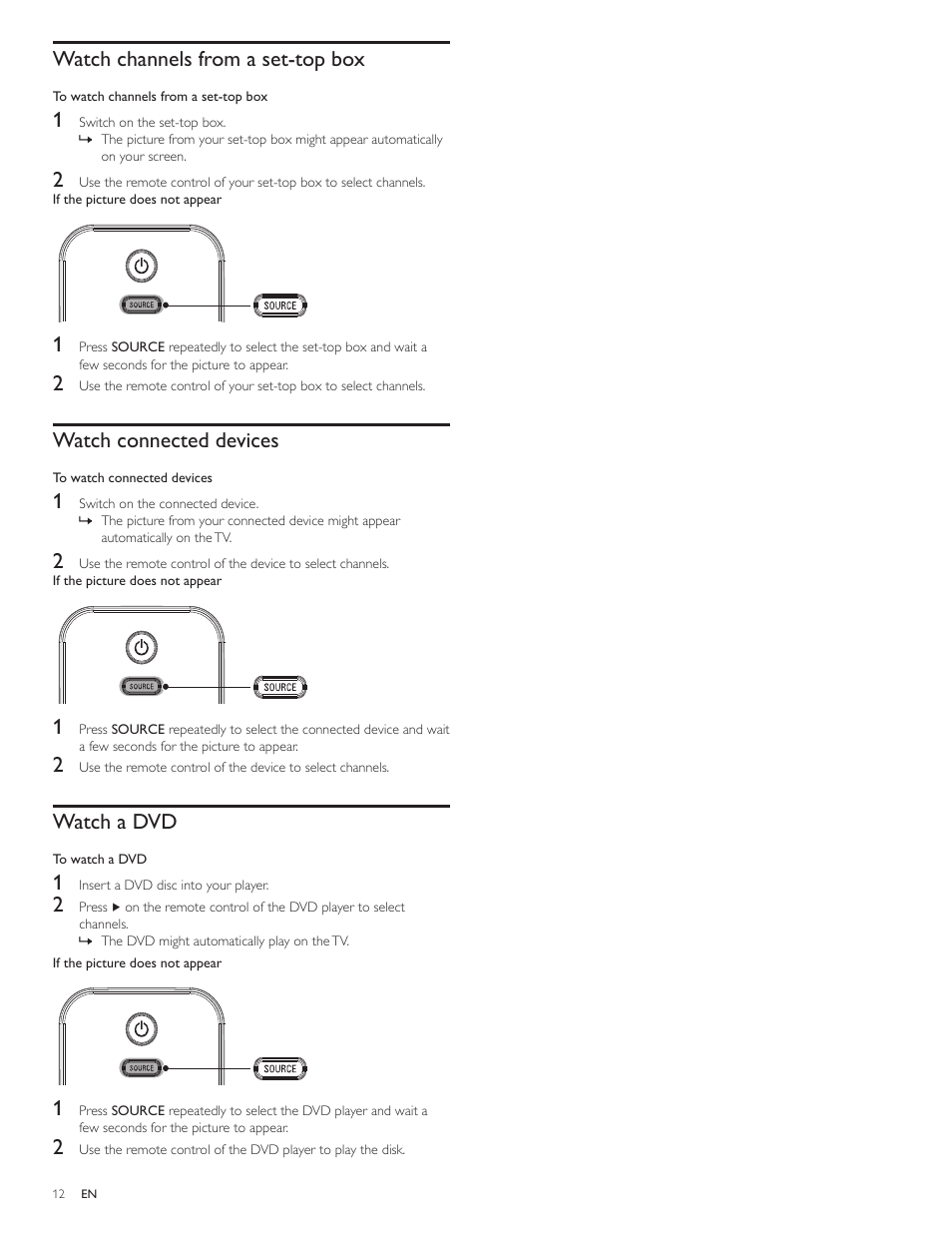Philips LCD TV 47PFL5704D 119cm-47" class Full HD 1080p digital TV with Pixel Plus 3 HD User Manual | Page 14 / 39