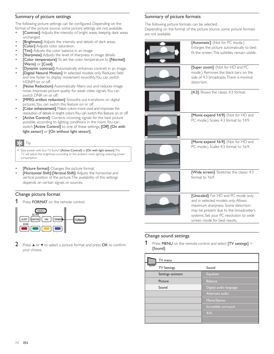 Philips LCD TV 47PFL5704D 119cm-47" class Full HD 1080p digital TV with Pixel Plus 3 HD User Manual | Page 16 / 39