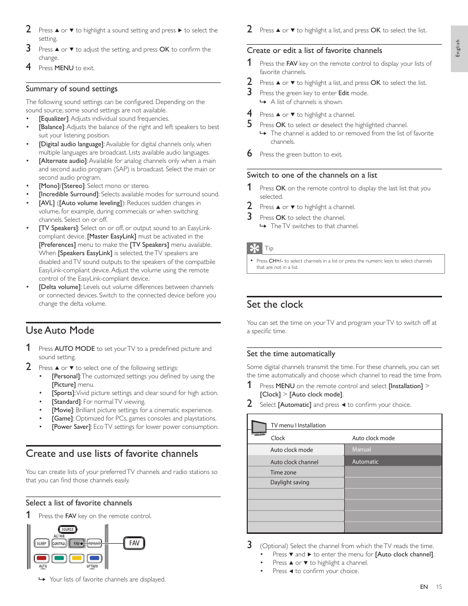 Philips LCD TV 47PFL5704D 119cm-47" class Full HD 1080p digital TV with Pixel Plus 3 HD User Manual | Page 17 / 39