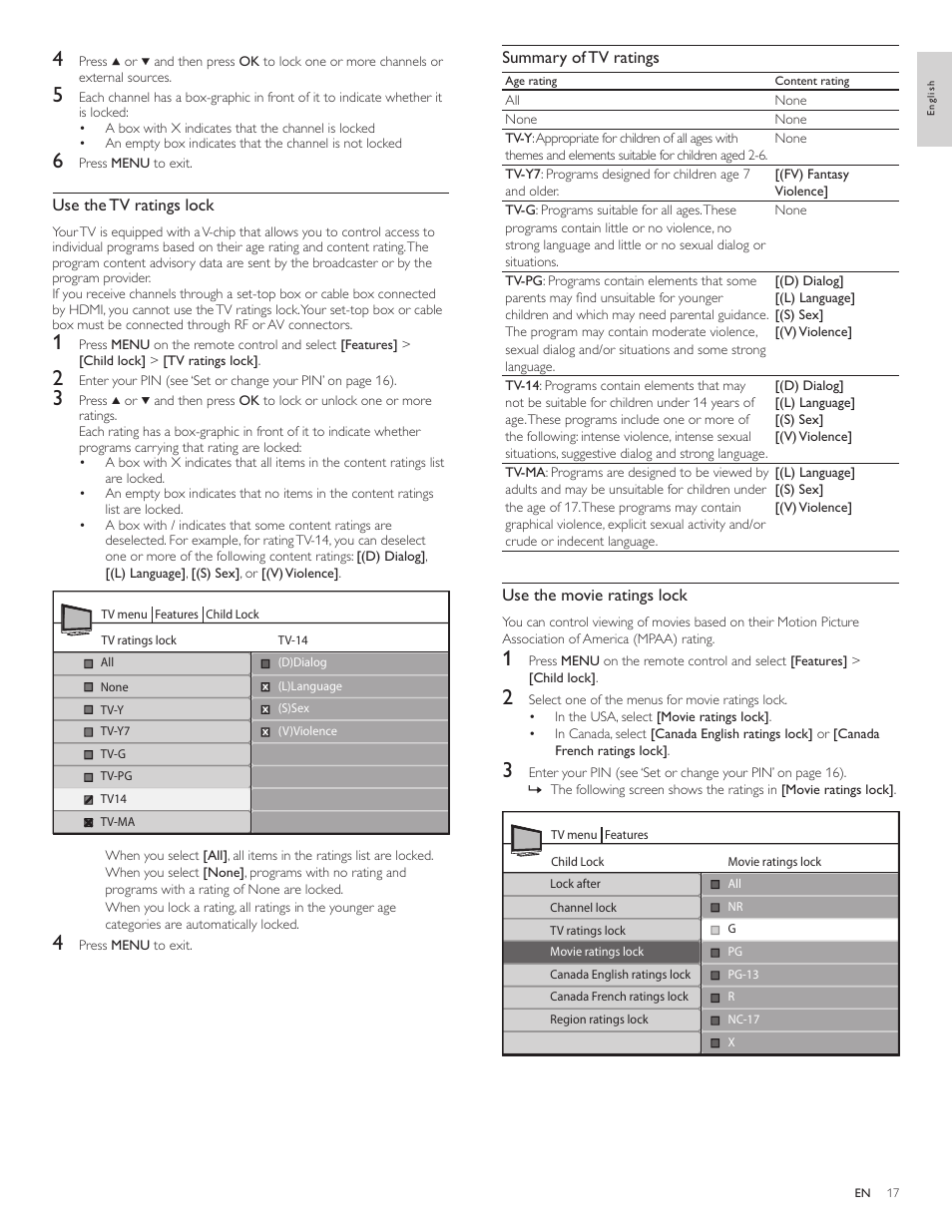 Philips LCD TV 47PFL5704D 119cm-47" class Full HD 1080p digital TV with Pixel Plus 3 HD User Manual | Page 19 / 39